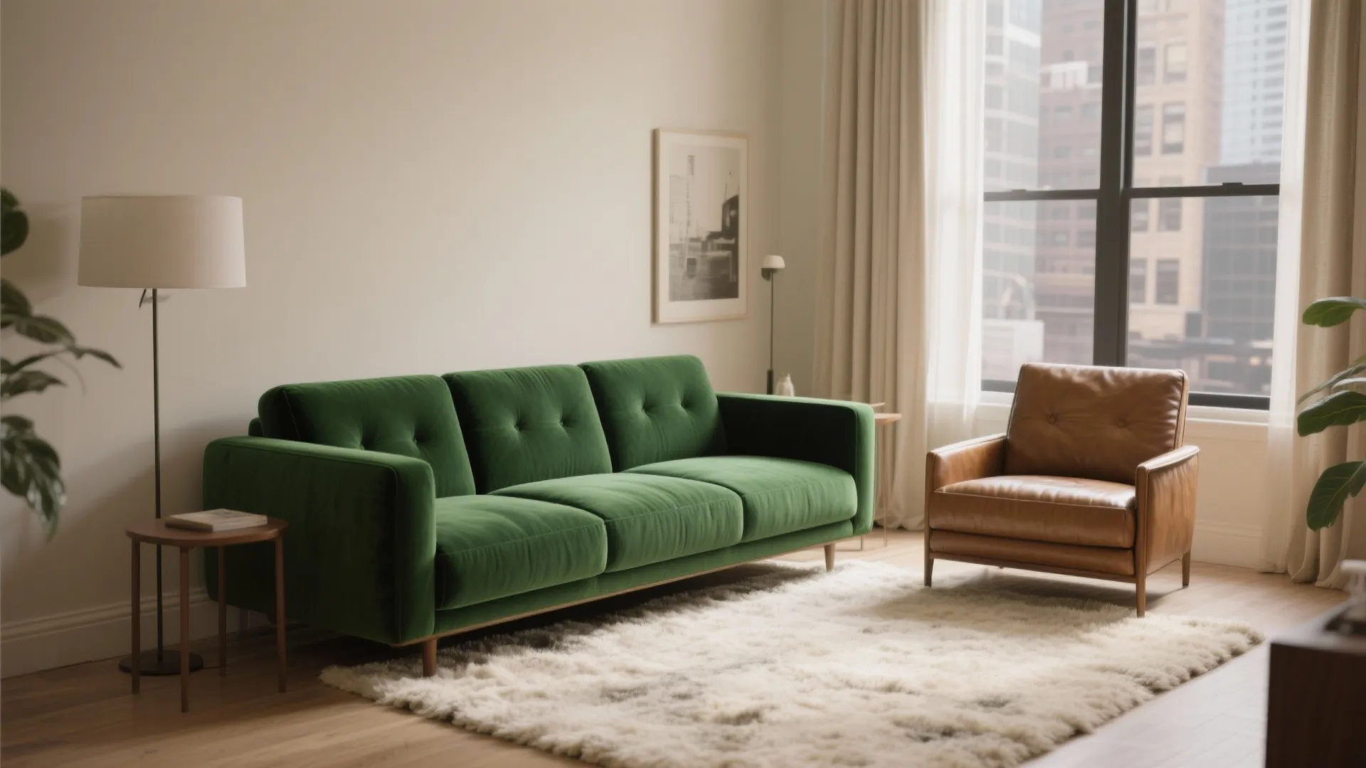 Layering Neutrals with Emerald Green