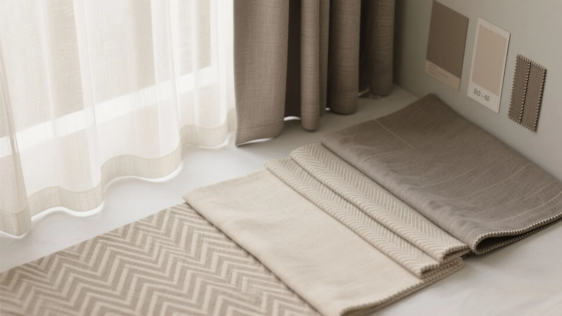 Neutral, Low-Contrast Fabrics to Calm Visual Noise