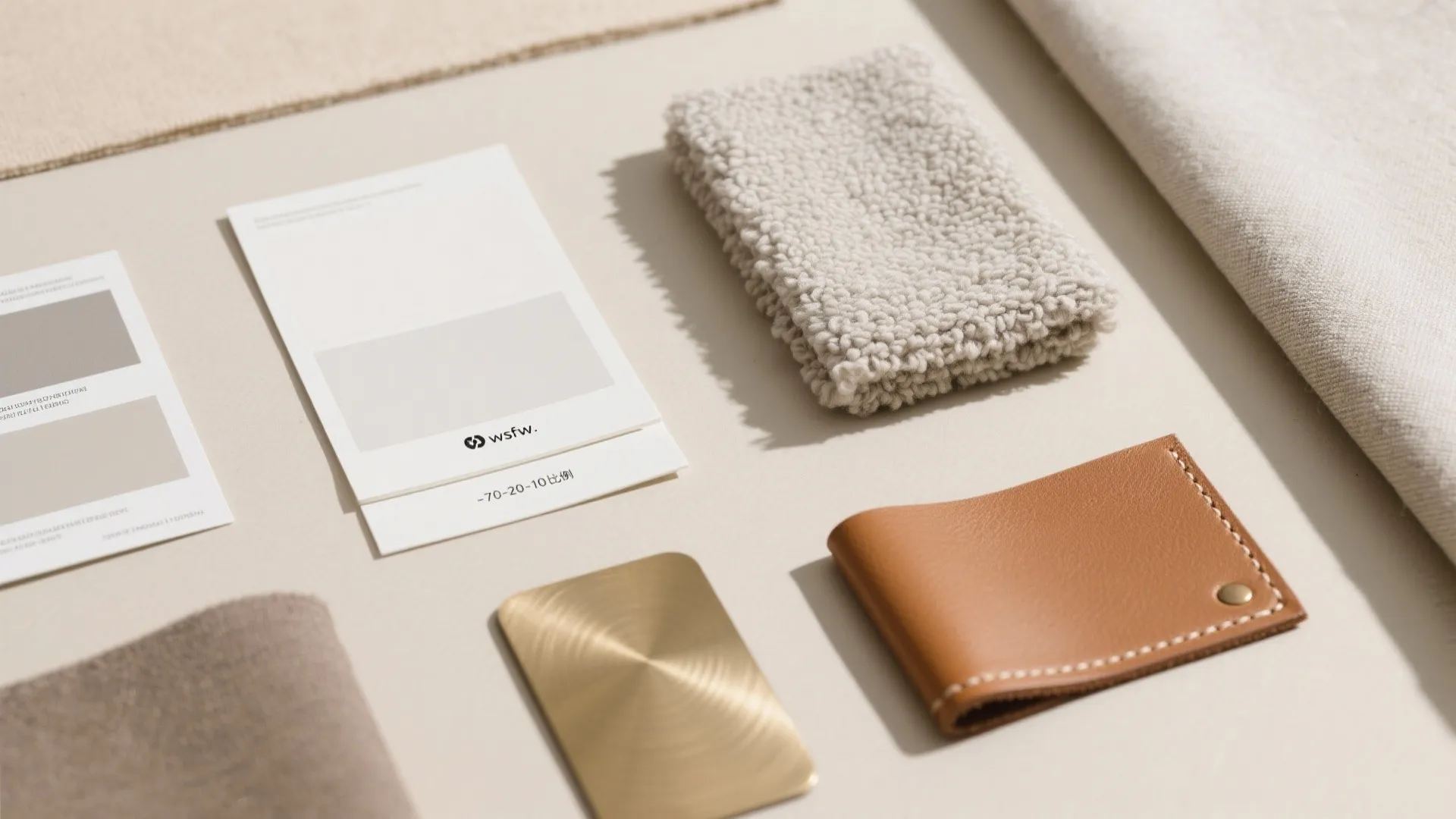 Timeless neutrals with a single warm accent