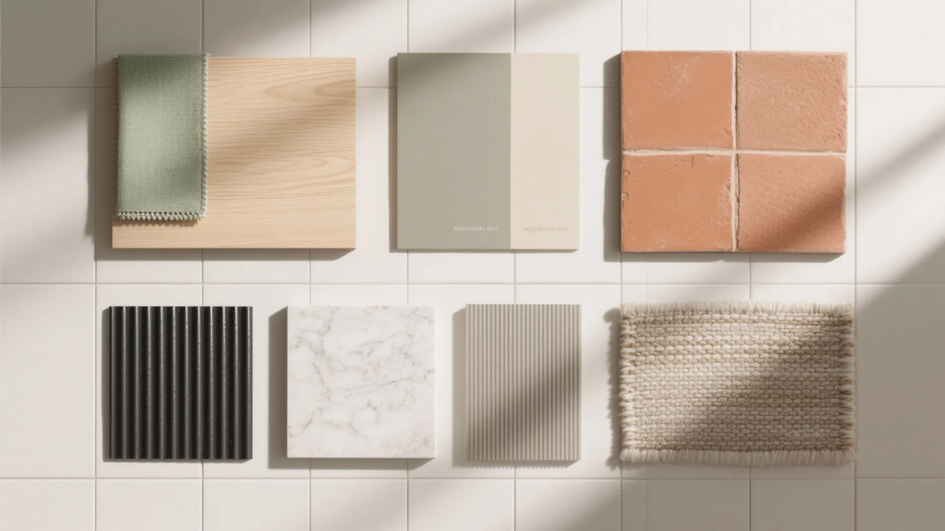 Material Palette: Calm Neutrals with Tactile Warmth