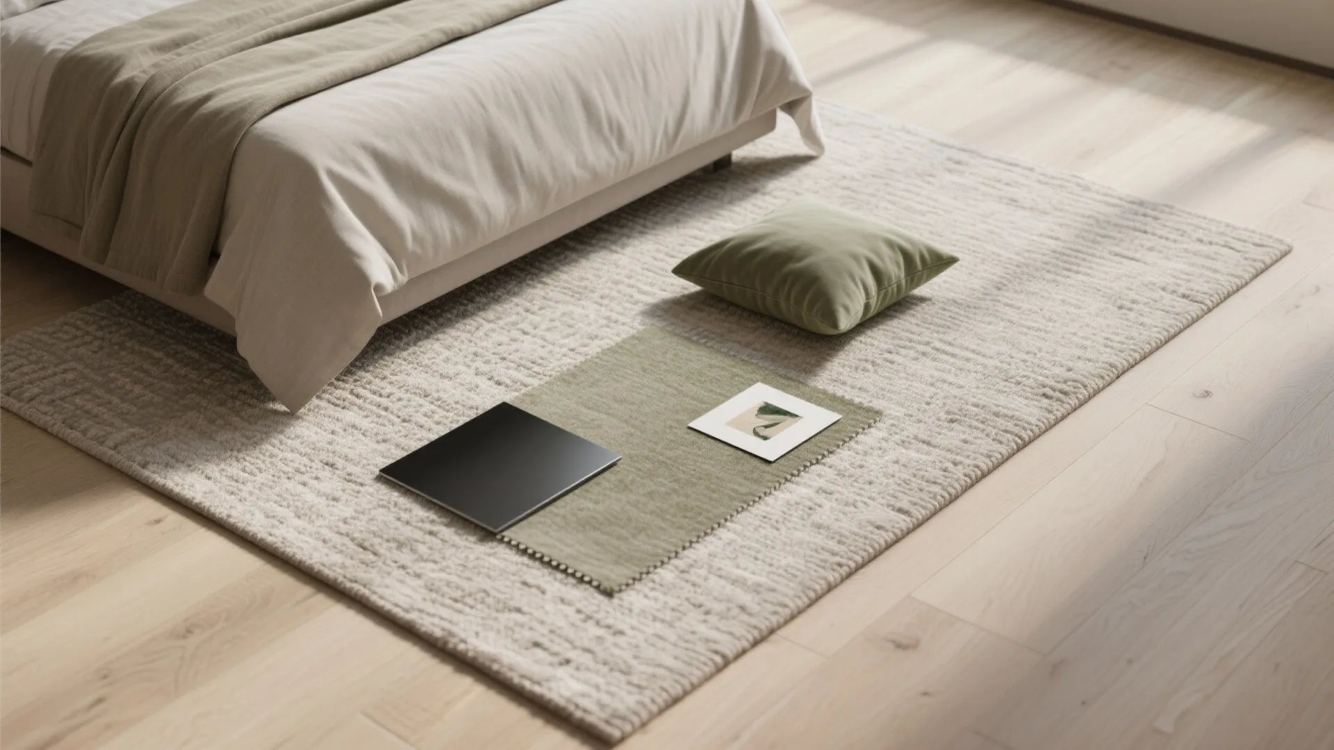 [Section: Inspiration 3] Quiet Neutrals with a Tactile Accent Palette