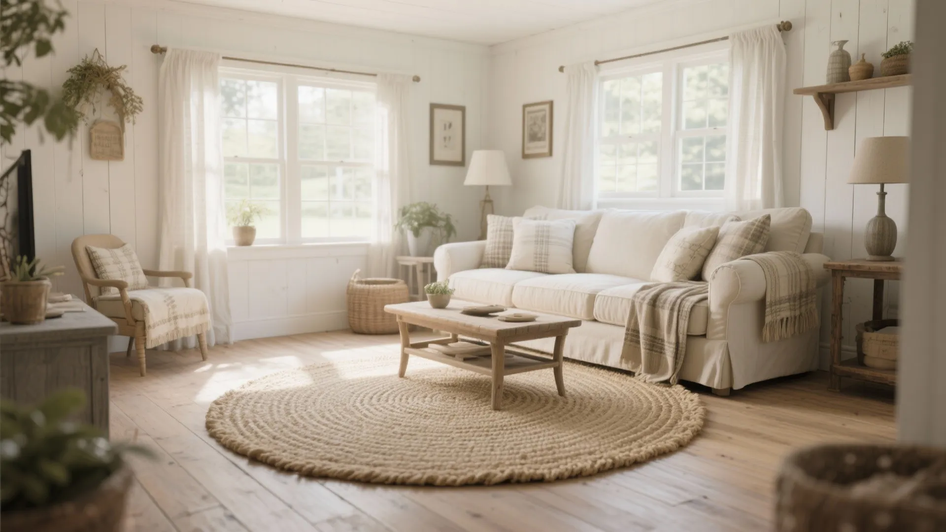 1. Neutral Jute Area Rug