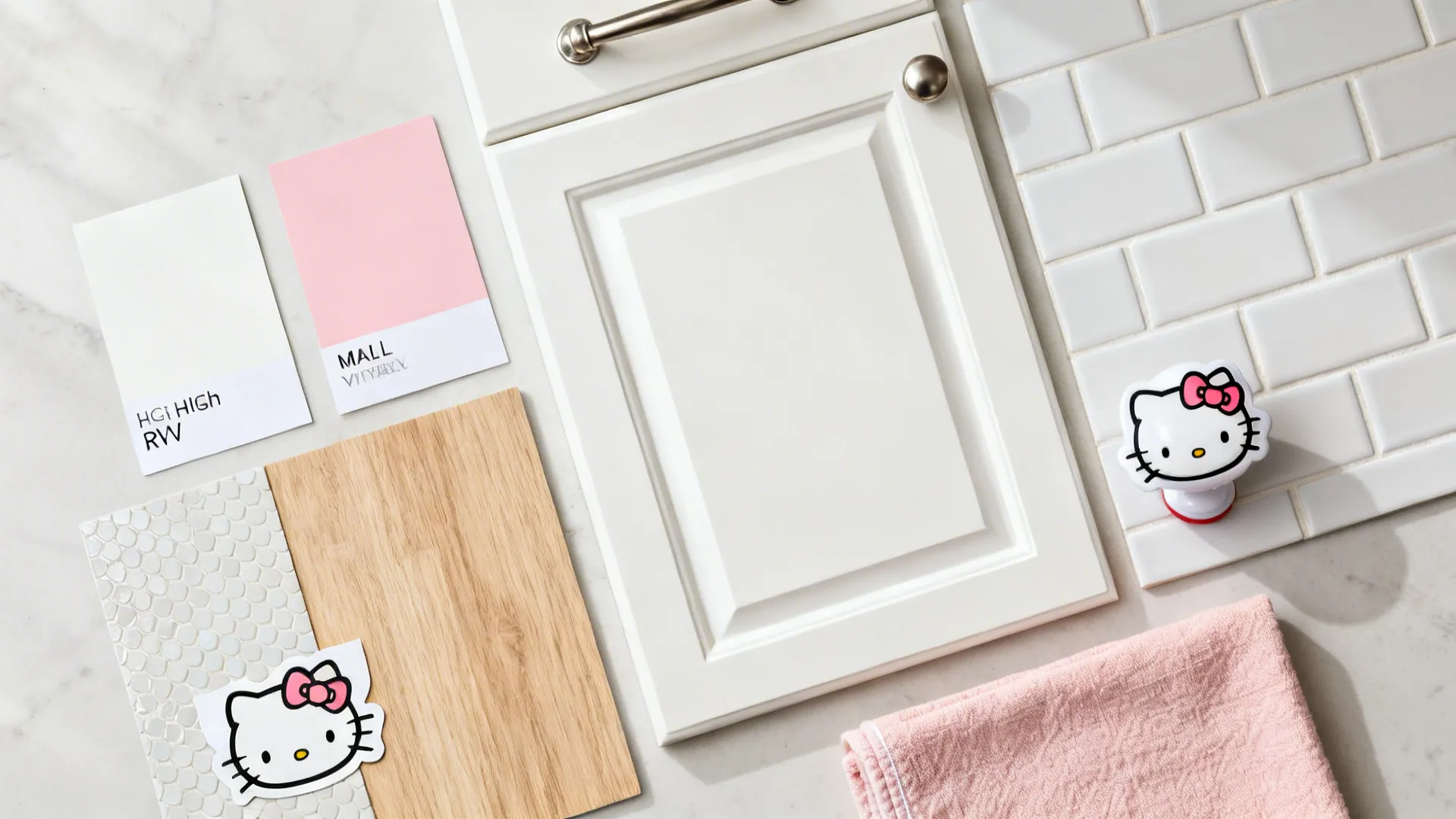 Soft Neutrals with Hello Kitty Accents