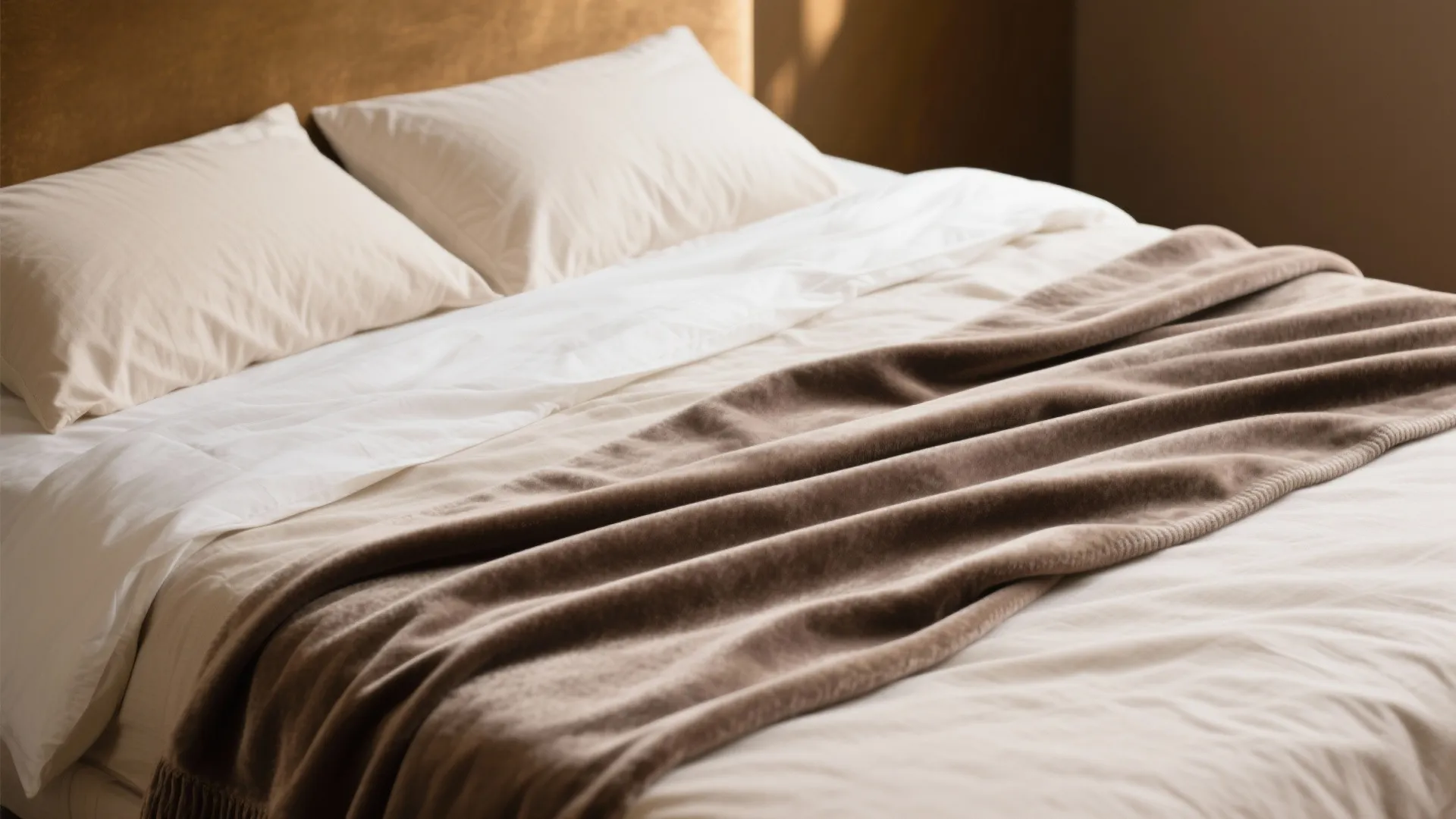 3. Layered bedding in neutrals