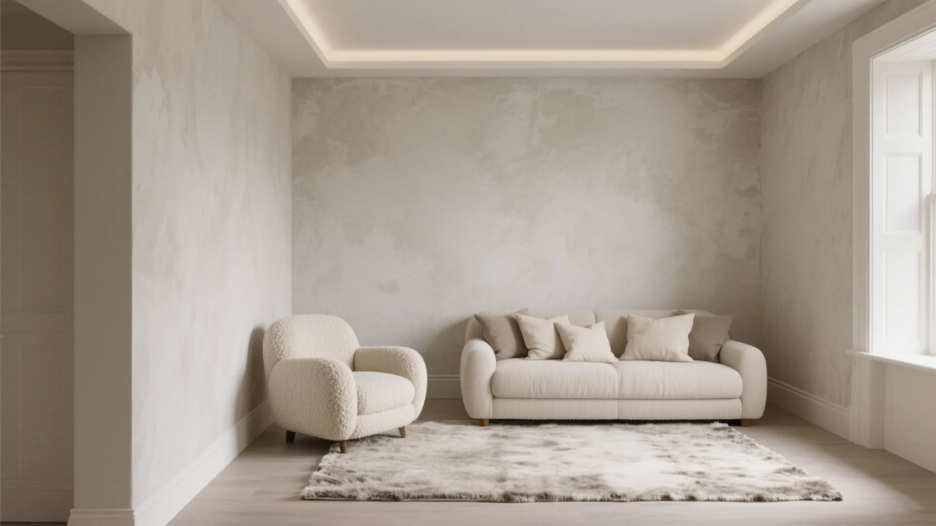 Soft Neutrals + Textured Limewash