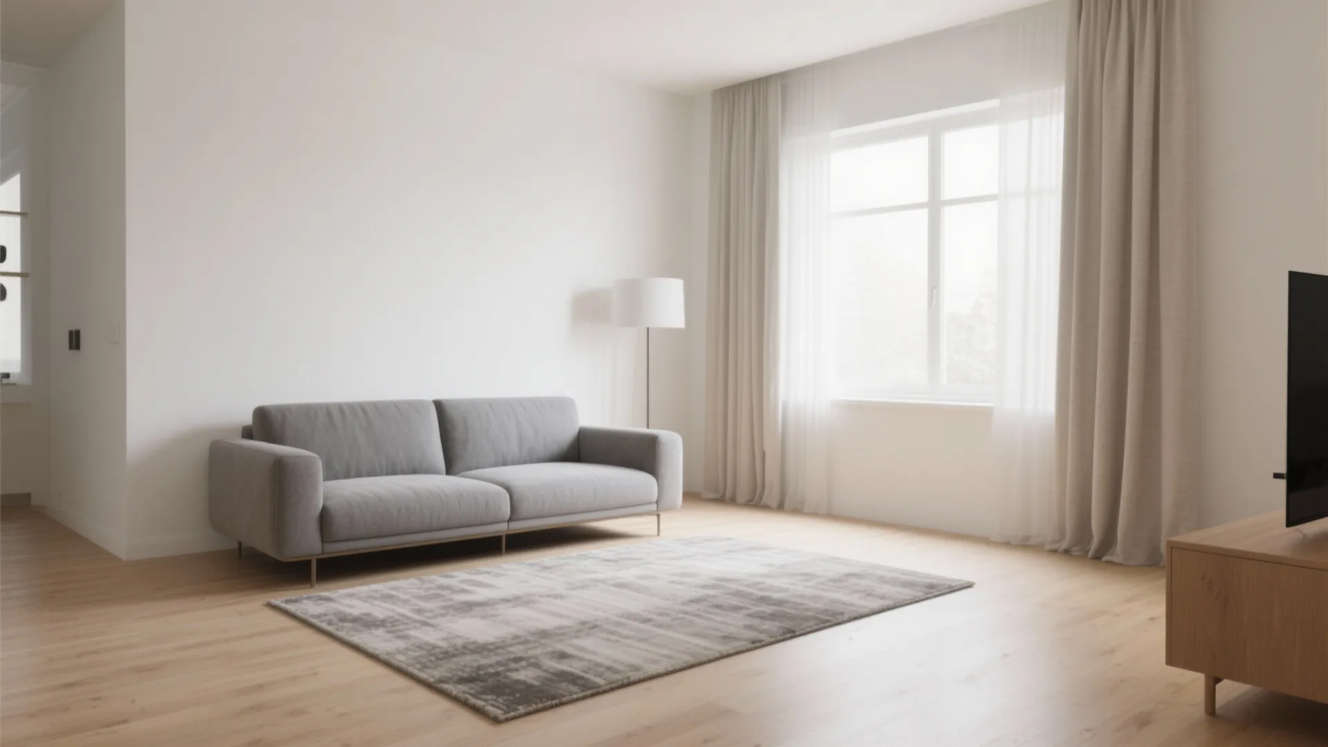 Minimalist Living Room with Neutral Palette