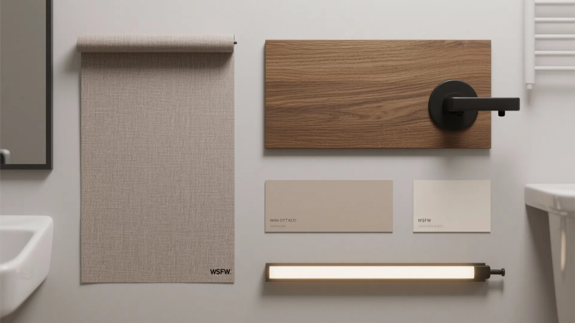 Textured Neutrals and Wood Accents for Calm, Warm Minimalism