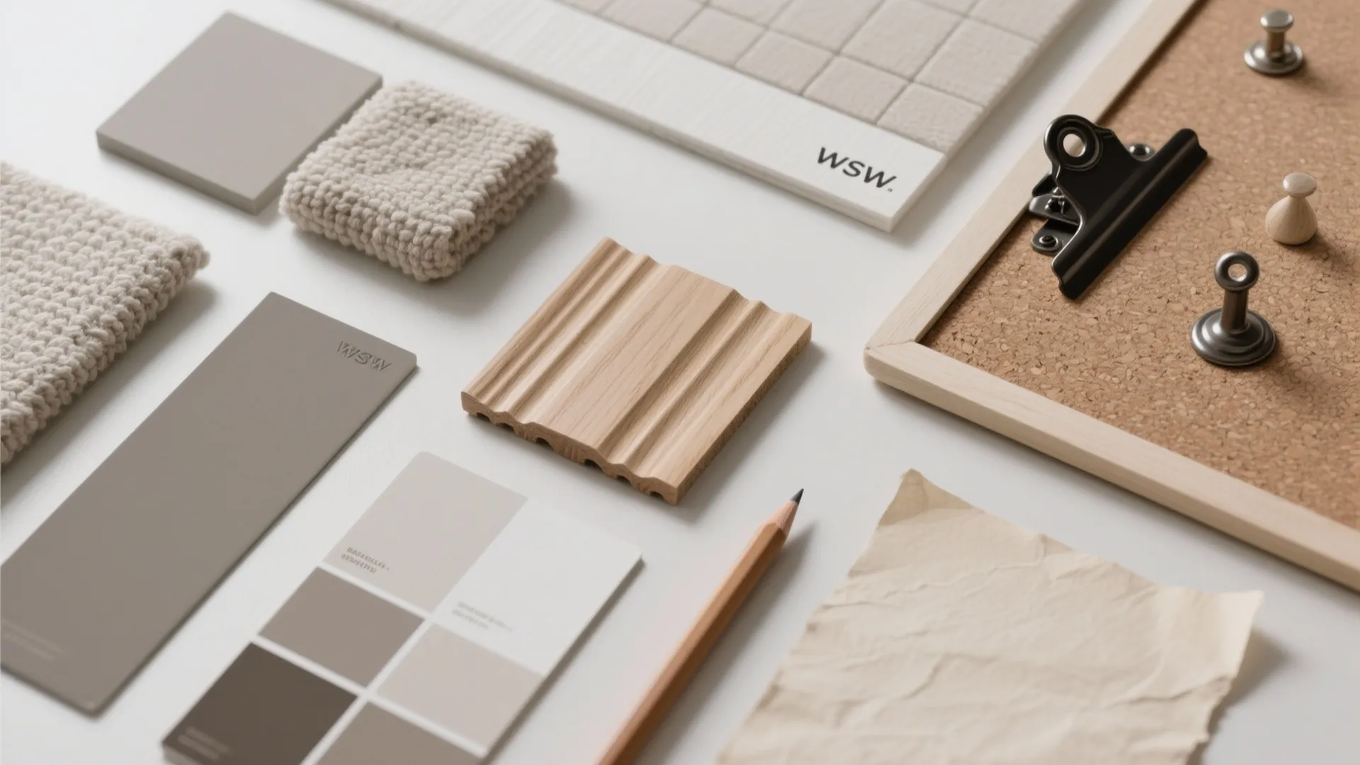 Neutral palette with one character texture