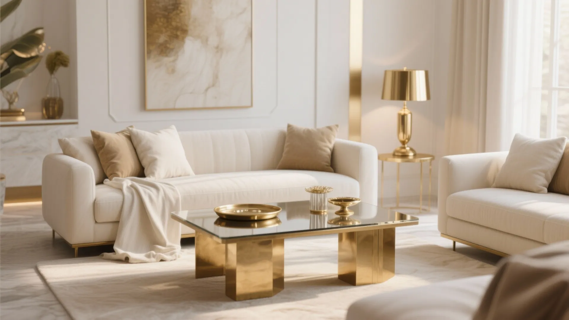 Layered Neutrals with Metallic Touches