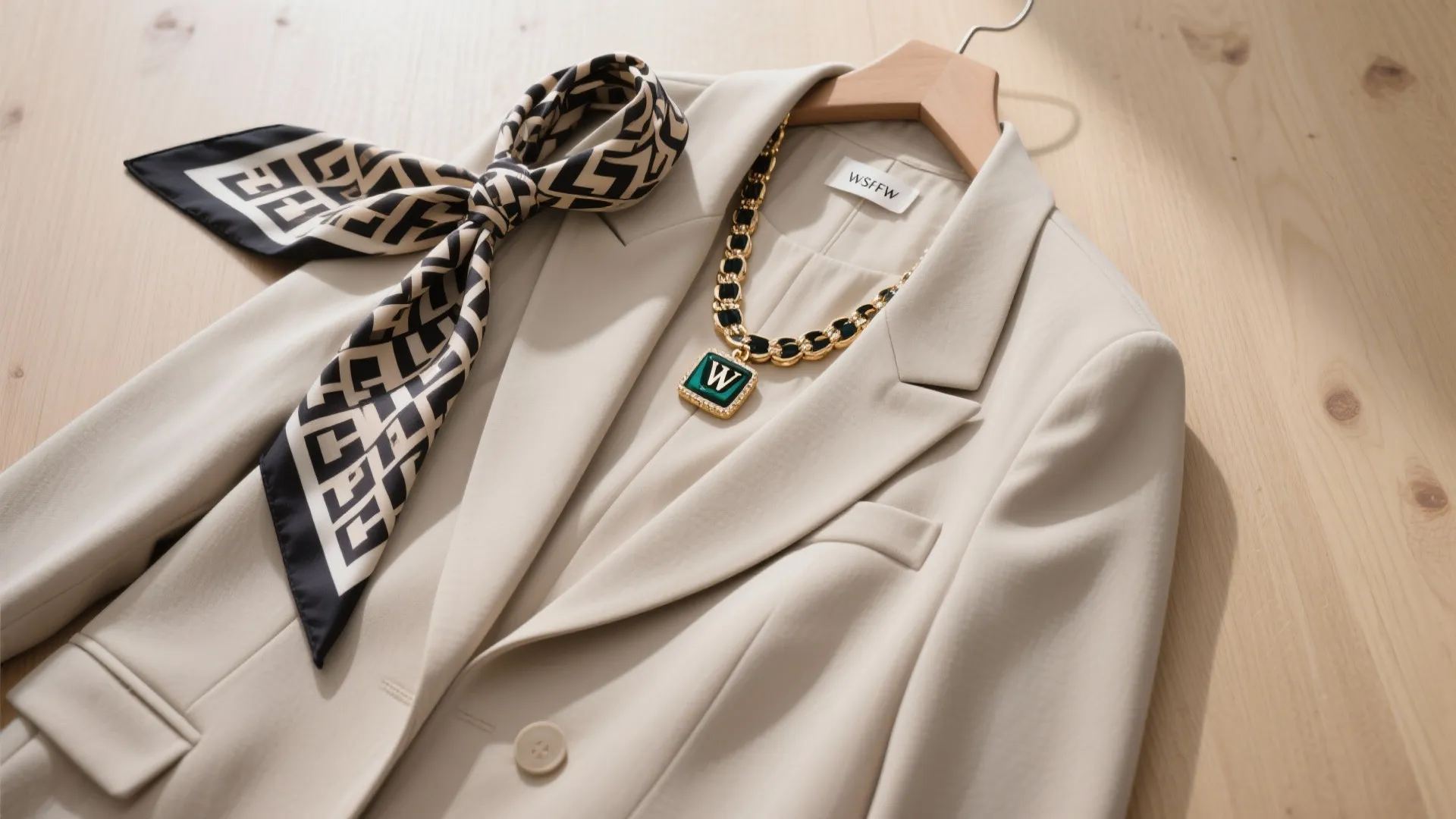 4. Statement Accessories With Neutrals