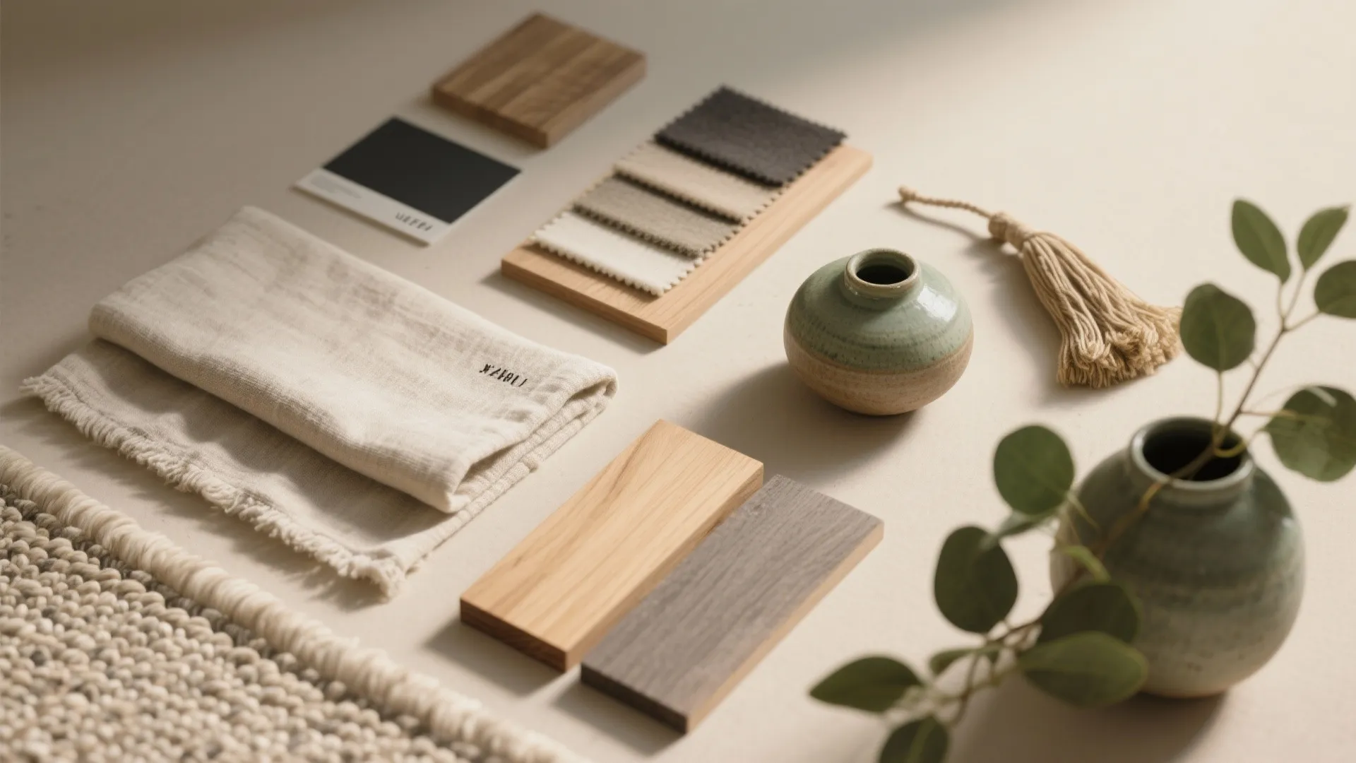 1. Start with a soft neutral palette and tactile contrasts