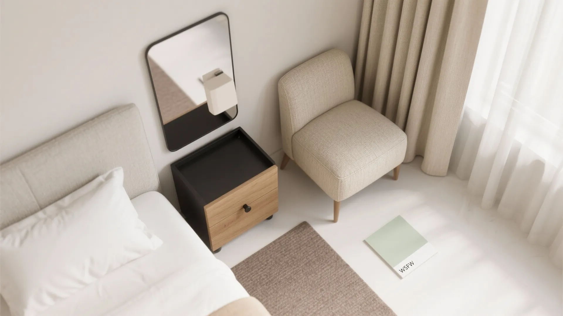 Light, Neutral Palette With One Tactile Accent