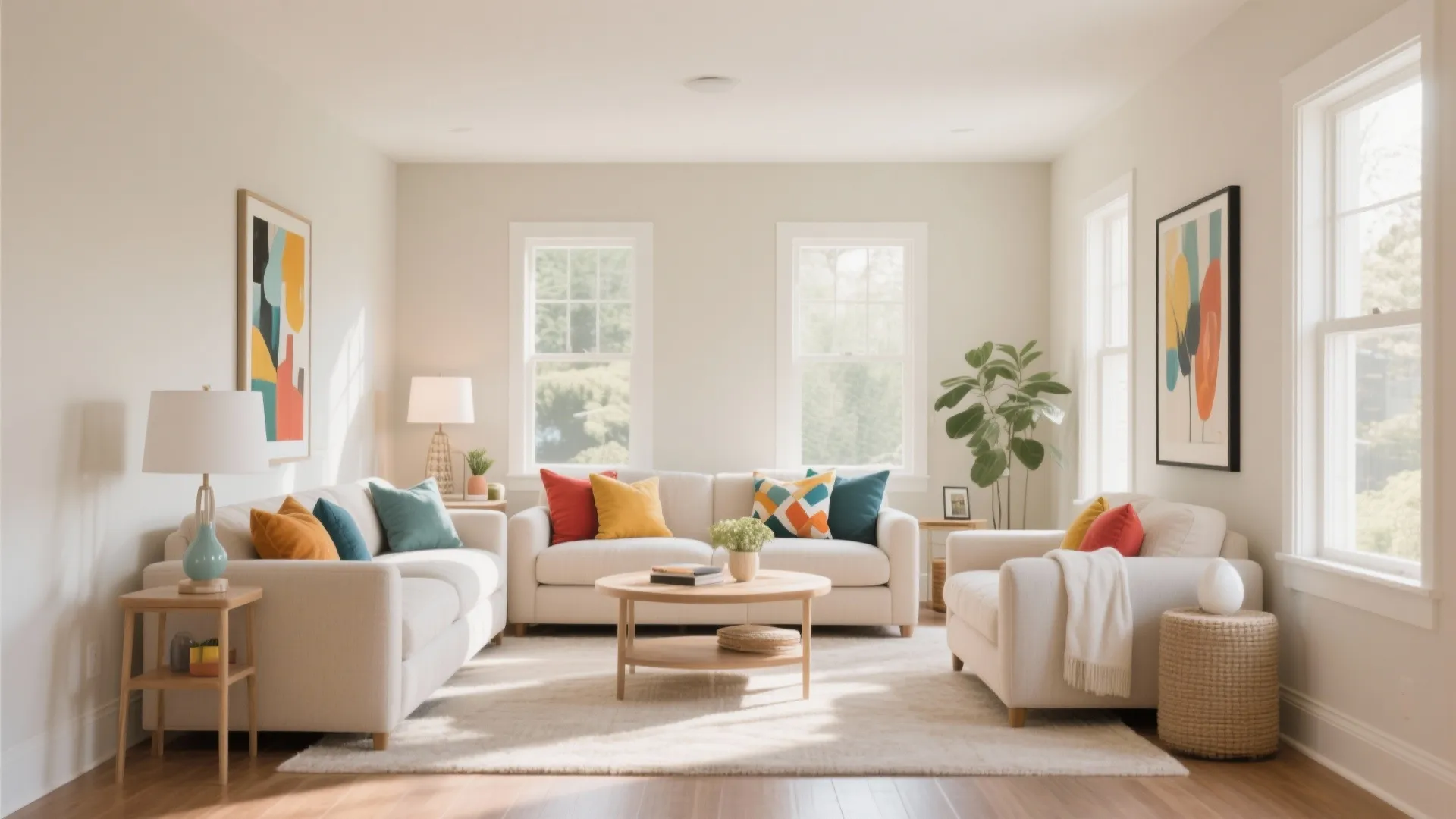 8. Neutral Palette with Pops of Color