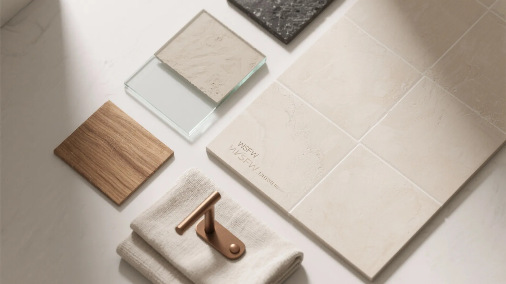 Light, neutral palettes with textured contrast