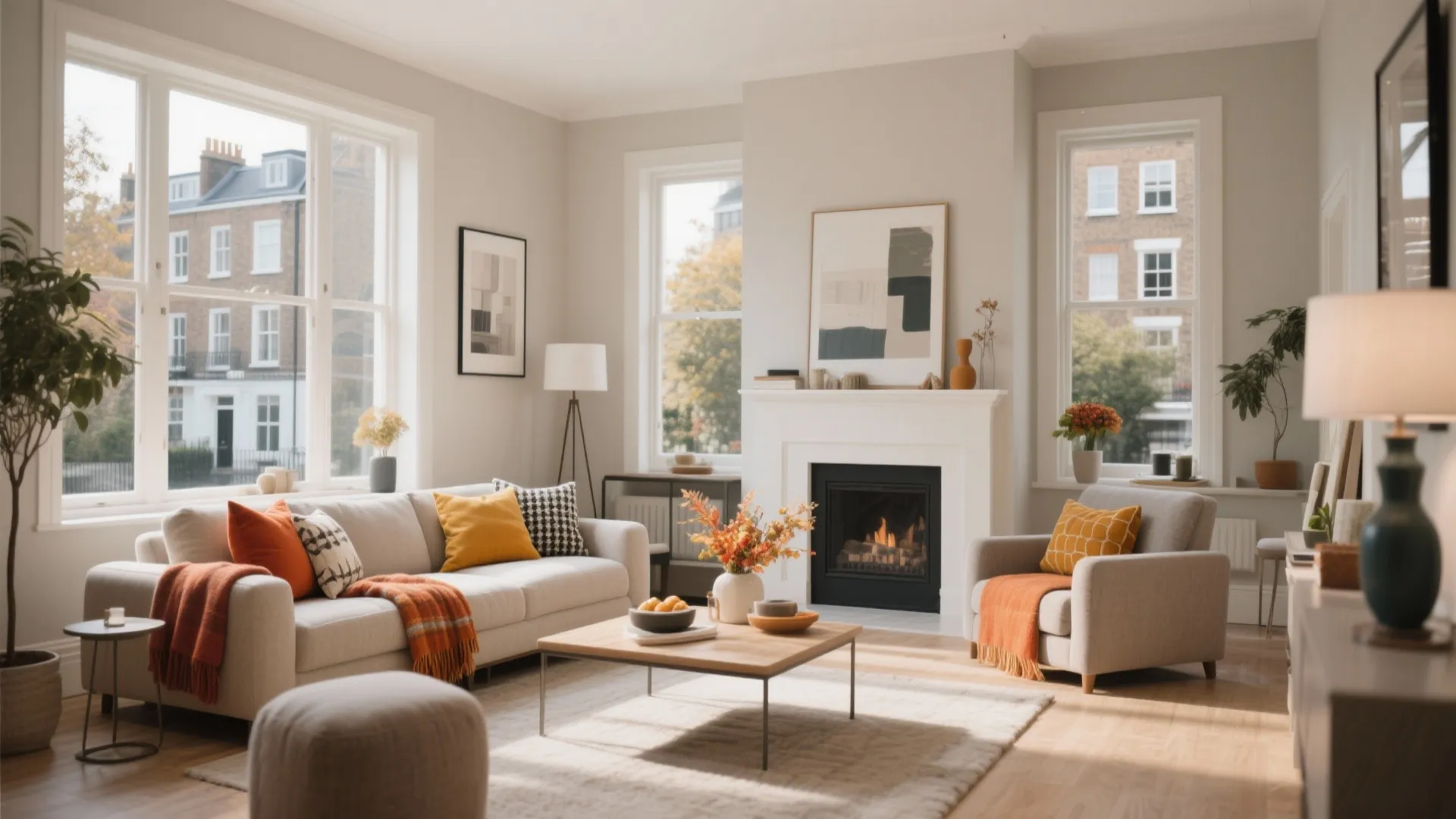 6. Neutral Base with Pops of Color