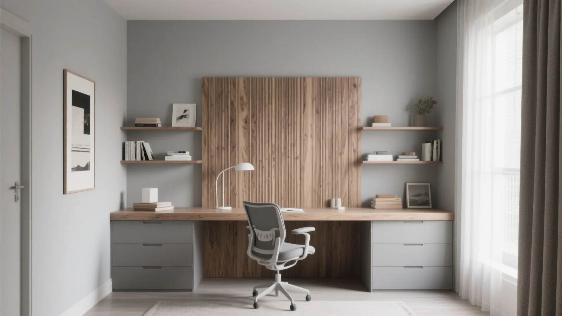 Neutral palette with one character texture