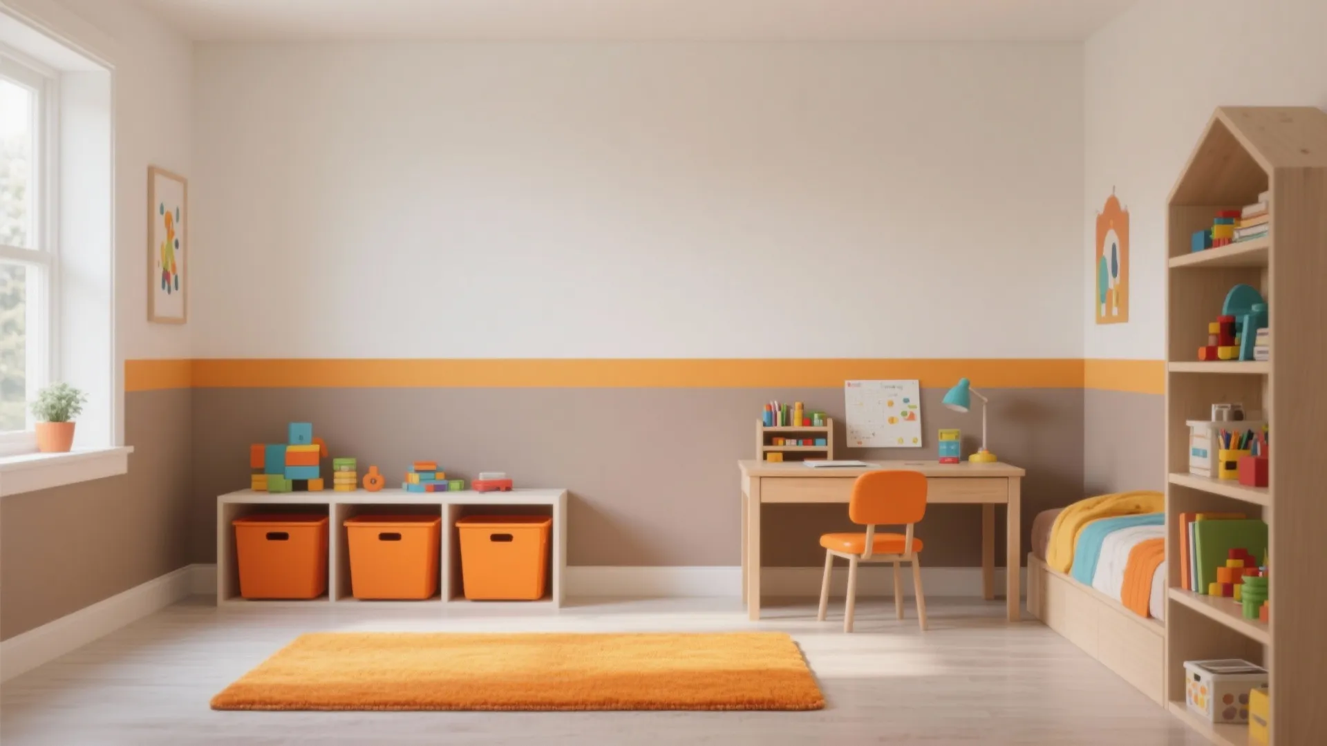 High-Contrast Neutrals with Pops of Fun