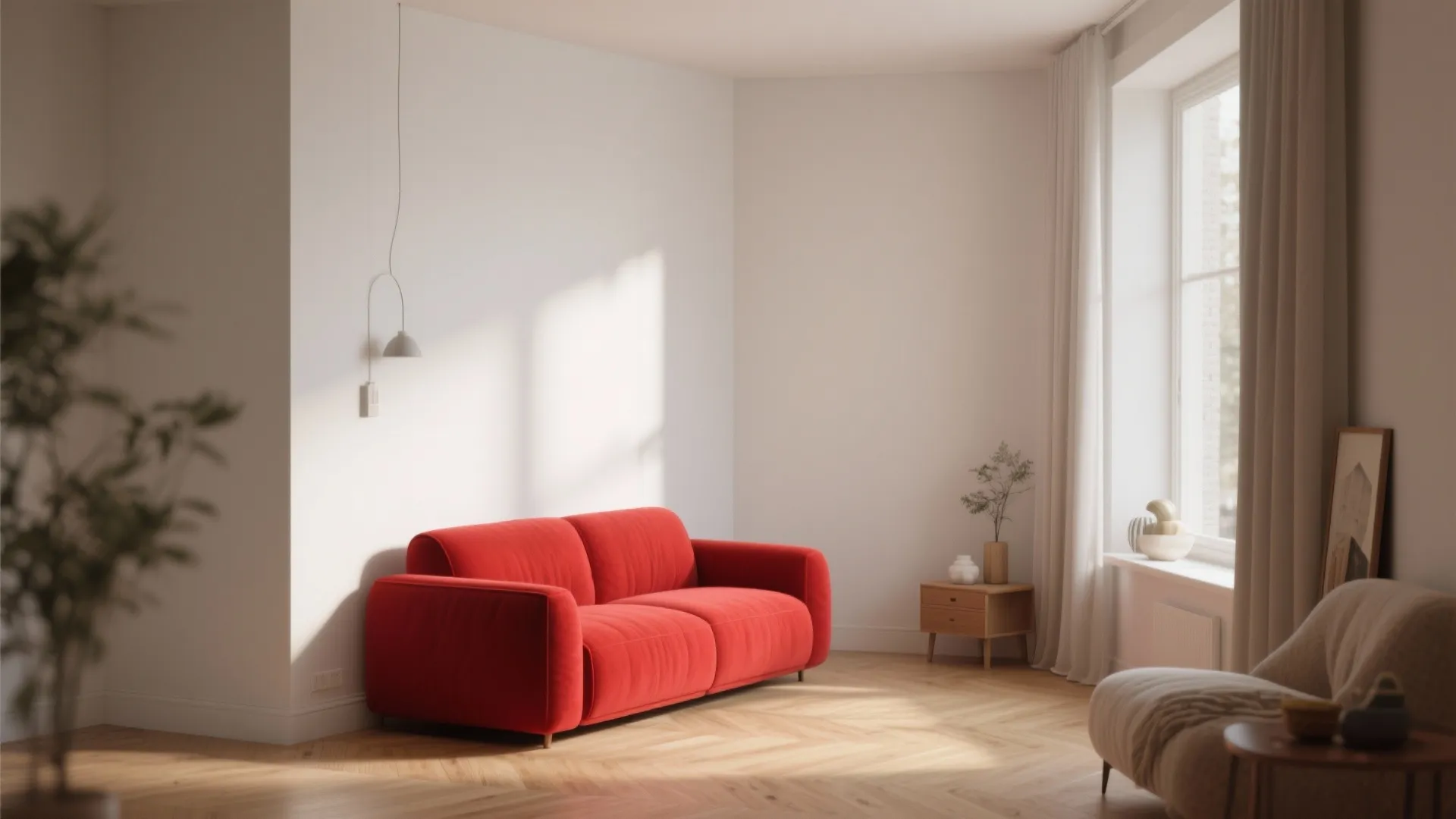 1. Anchor with a neutral base and use red as the focal punch