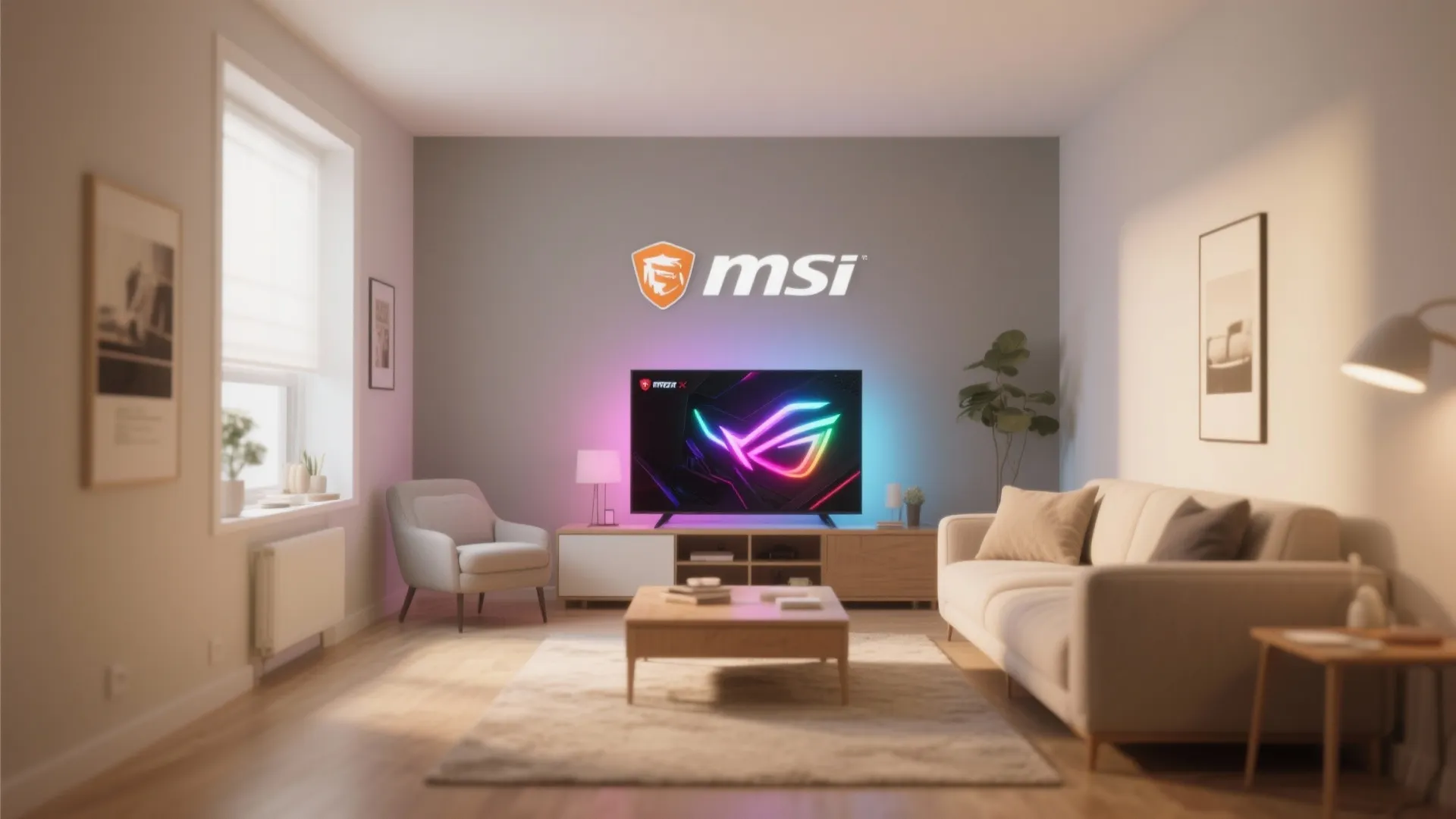 Neutral Palette with Pops of RGB