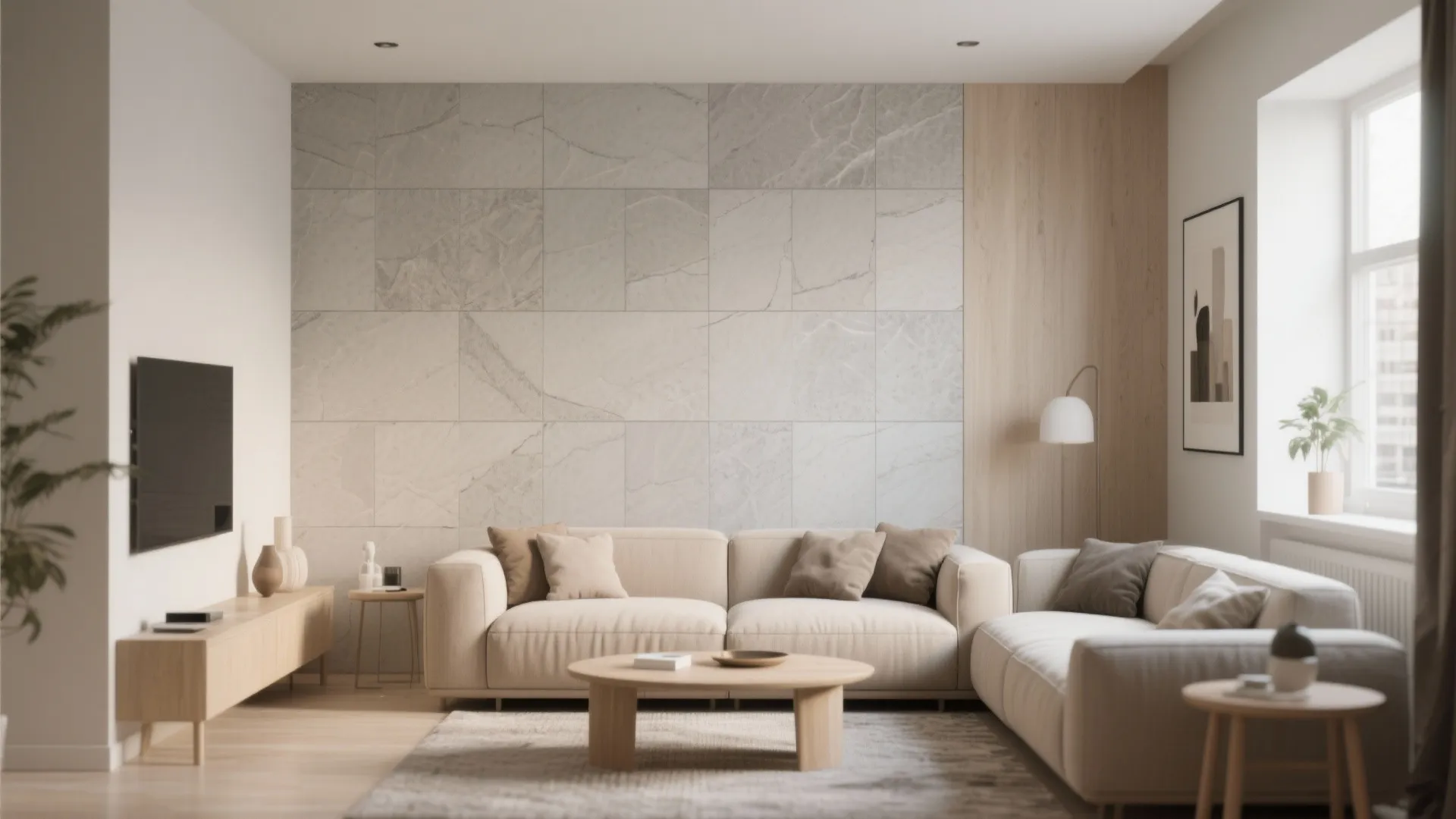 Minimalist Neutral Stone