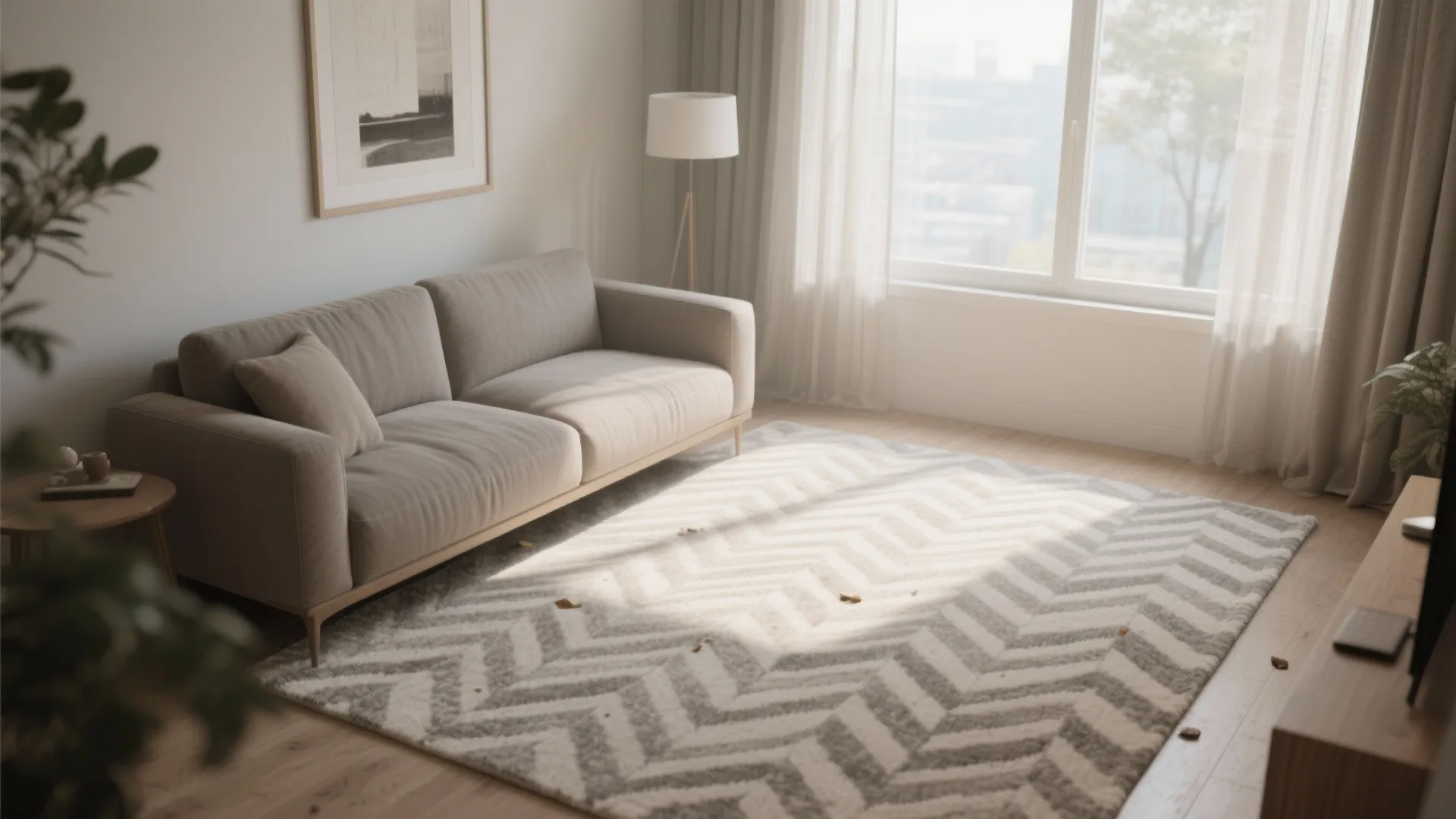4) Neutrals with a Twist: Light Ground, Subtle Pattern