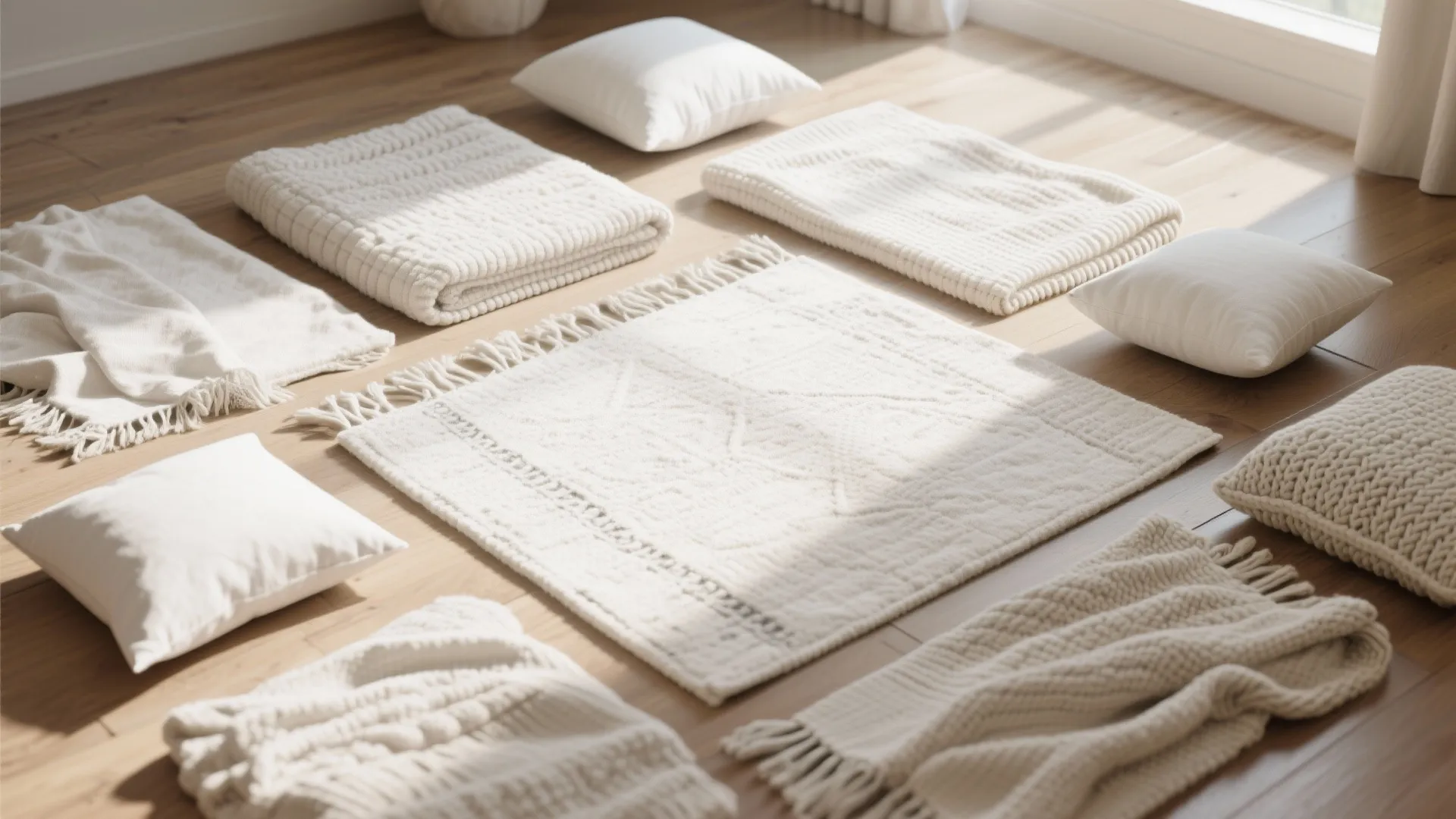 4. Layered Neutral Textiles