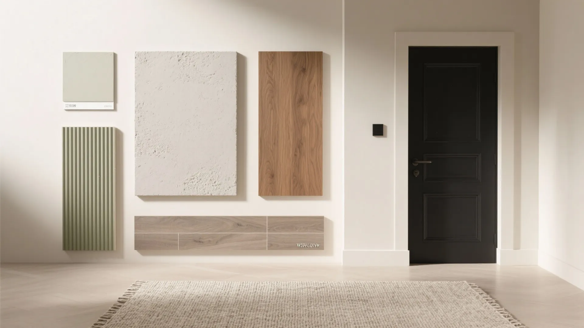 2) Textured neutrals with durable finishes