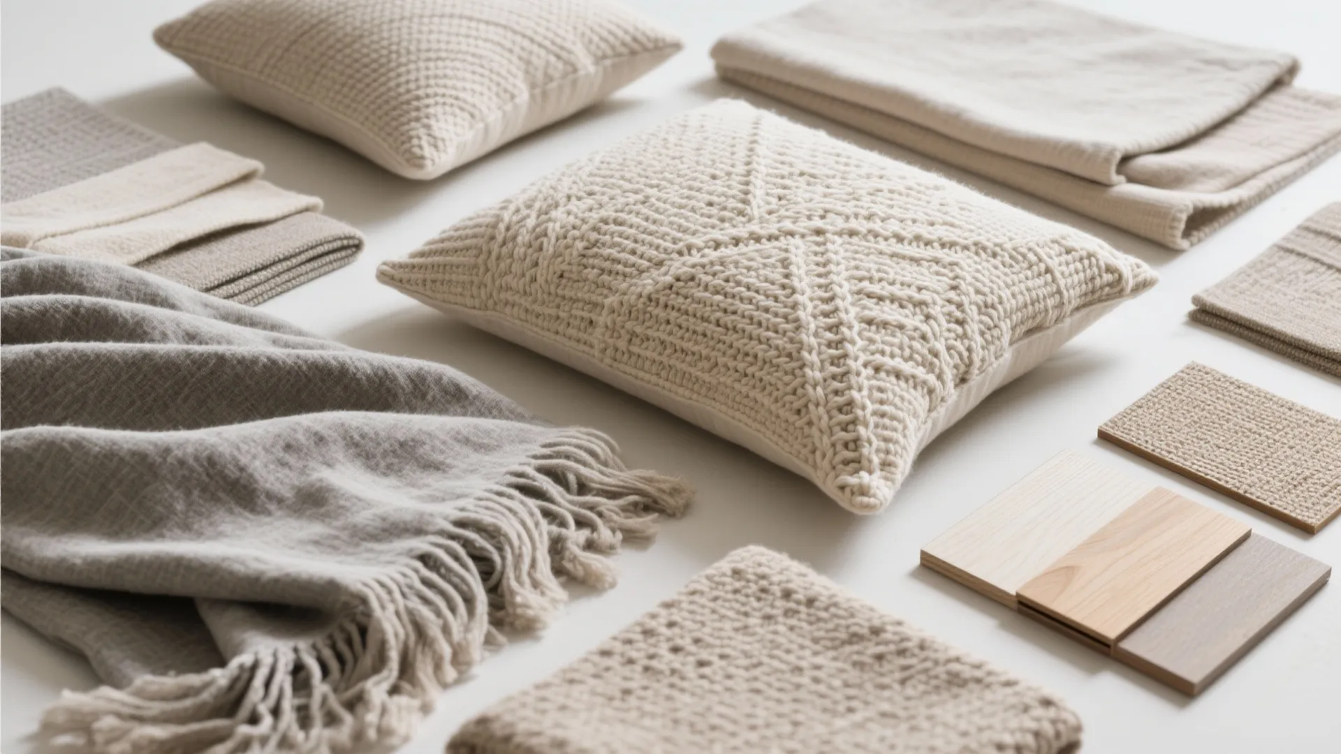 2. Neutral Color Palette with Texture Layers