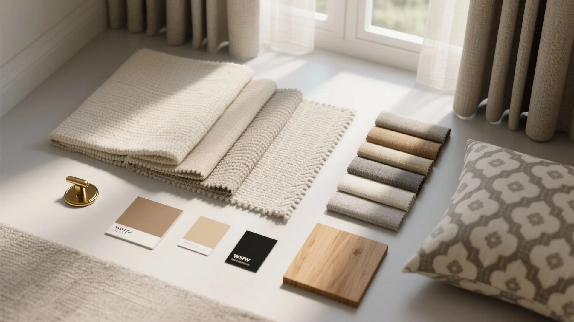 Neutral palettes with textured weaves