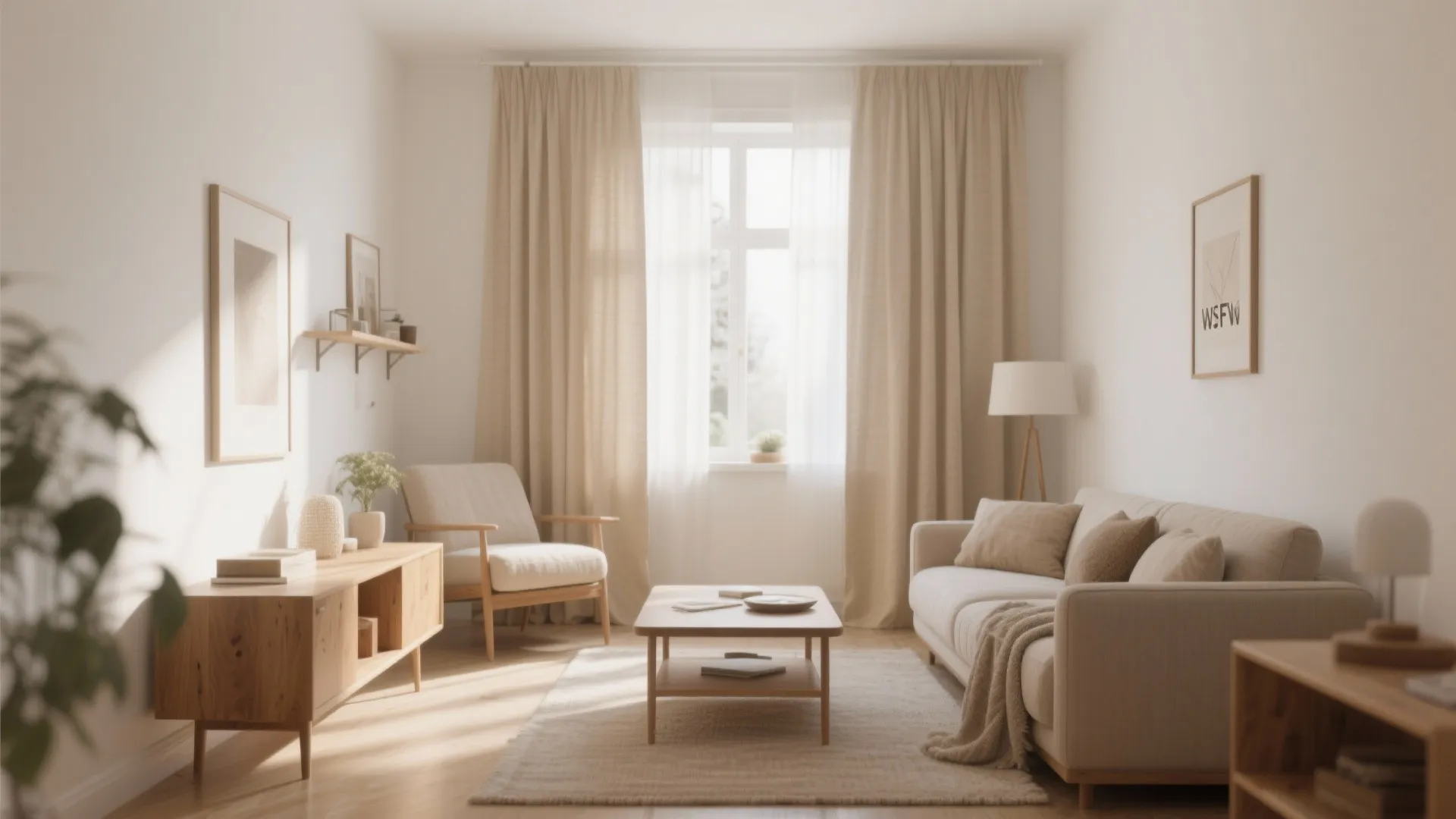 5. Neutral Tones to Expand Space