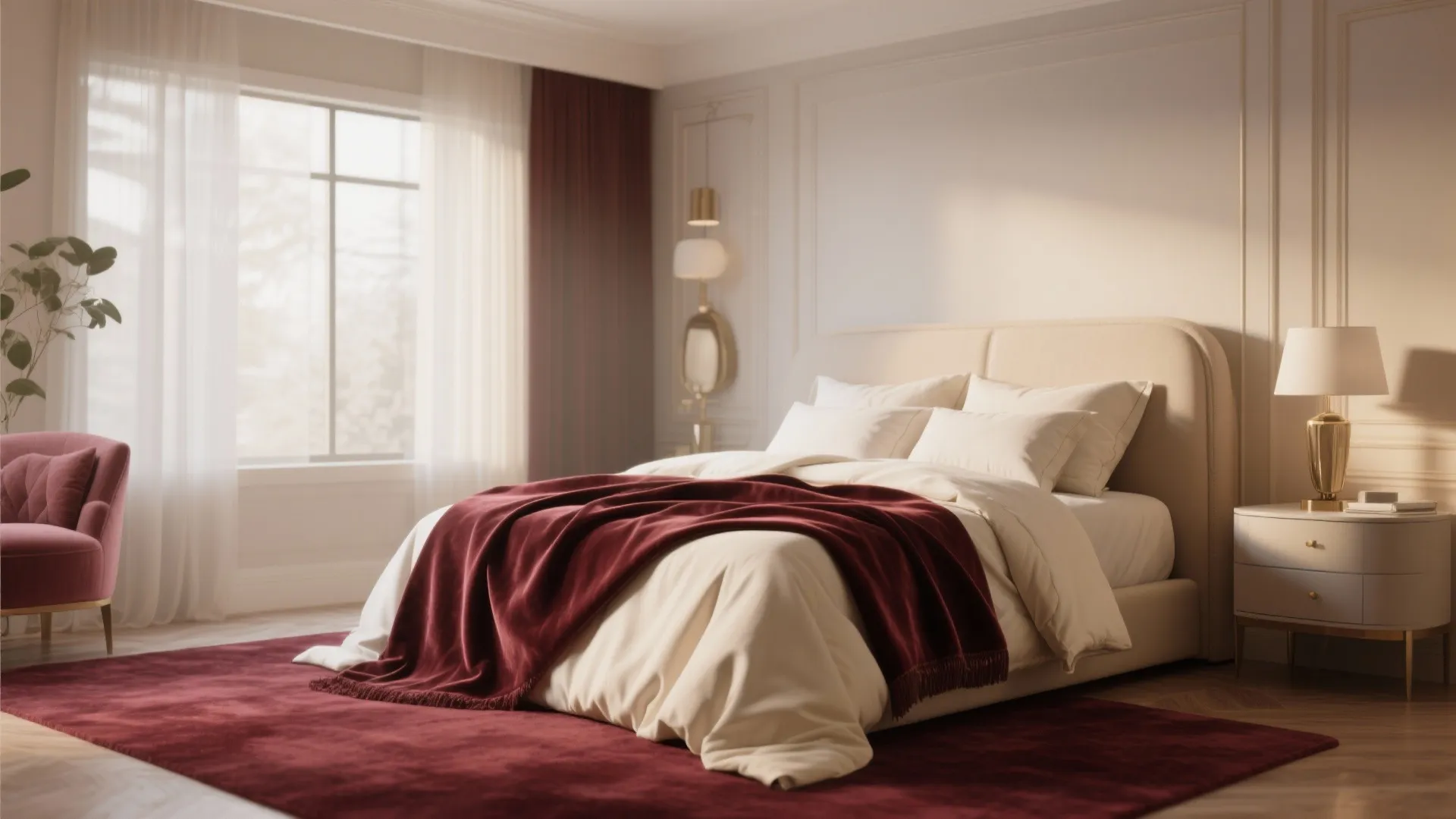 Elegant Neutrals with Velvet Touch