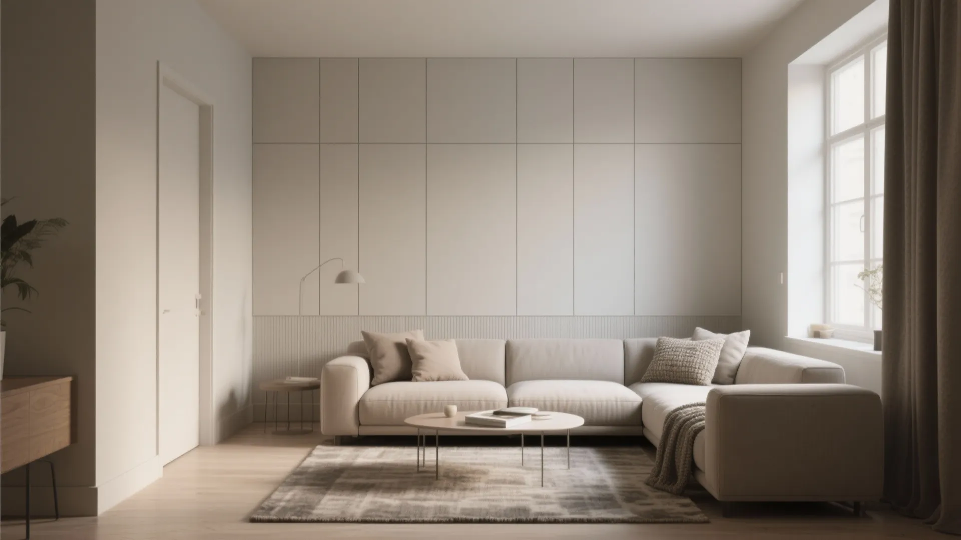 Minimalist Neutral Paneling