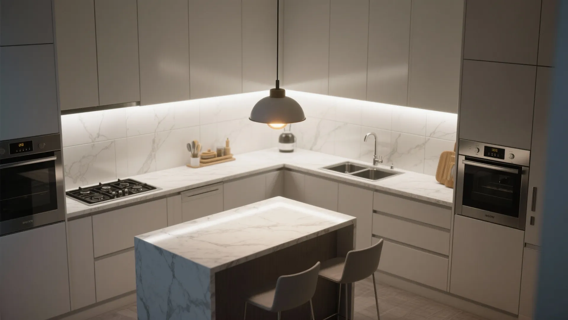 Neutral-white for balance (3500–4000K)