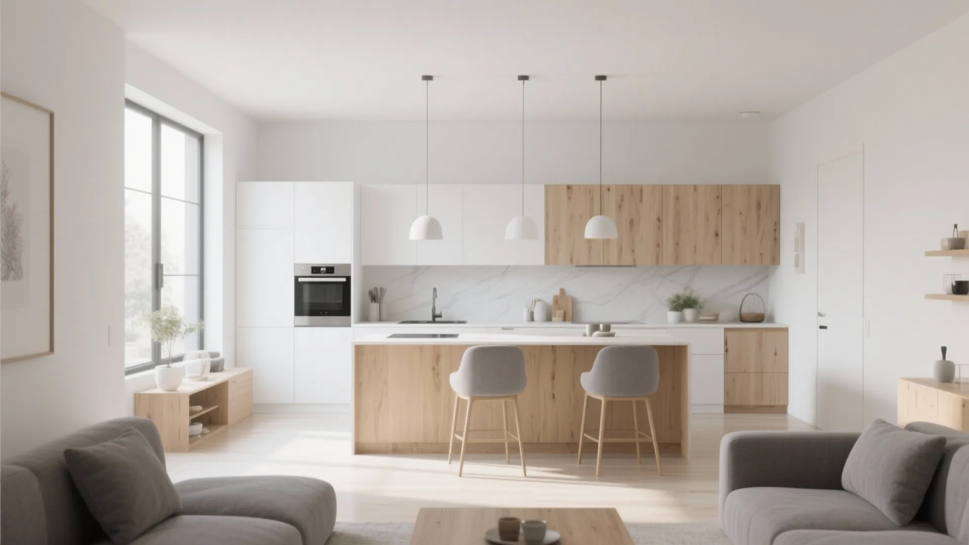 2. Clean Neutral White — Versatile and Modern