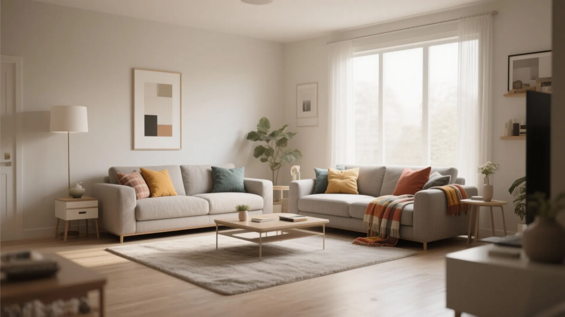 8. Neutral Base with Pops of Color