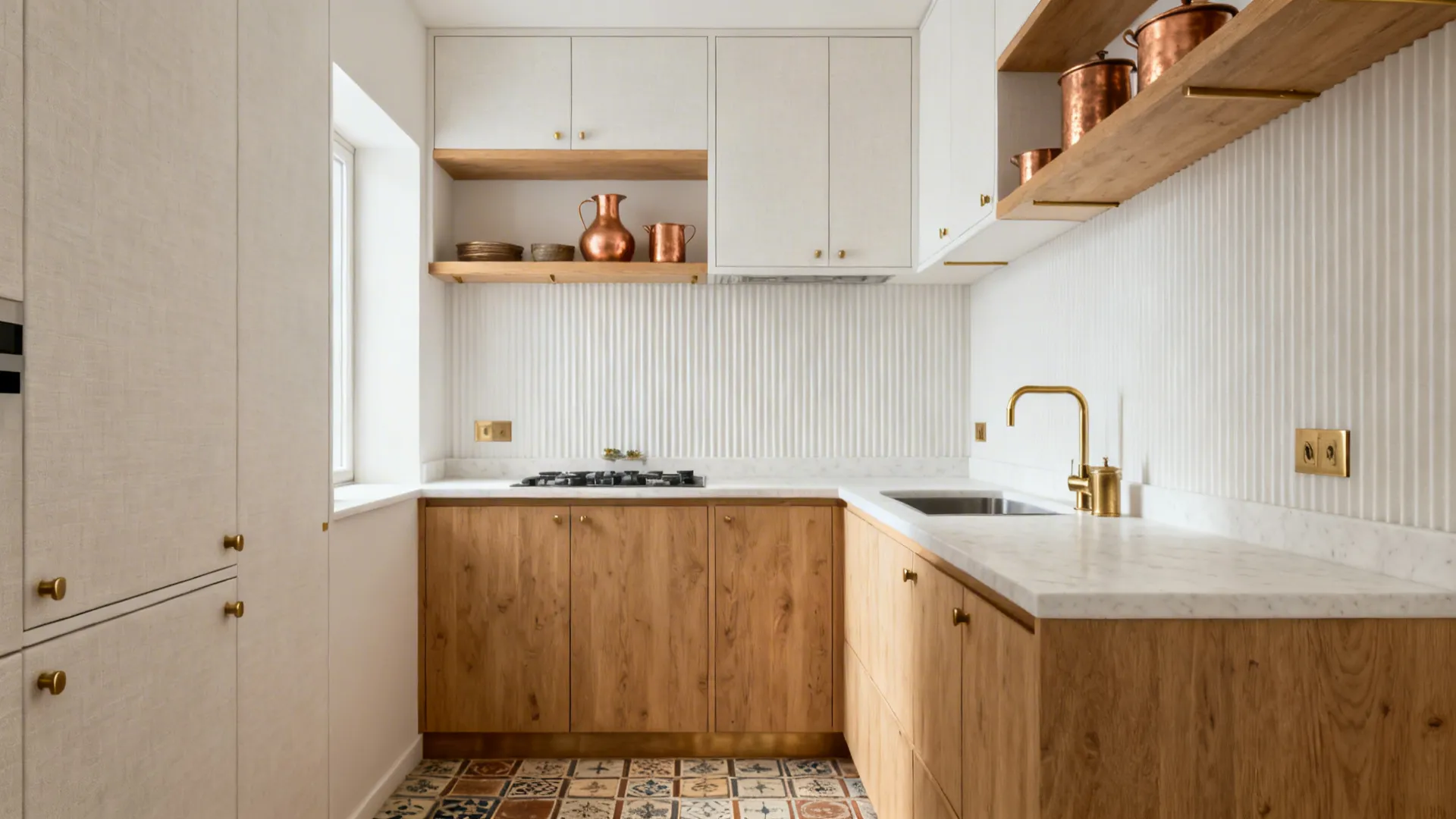 Neutral Bones, Warm Wood, and Metal Highlights