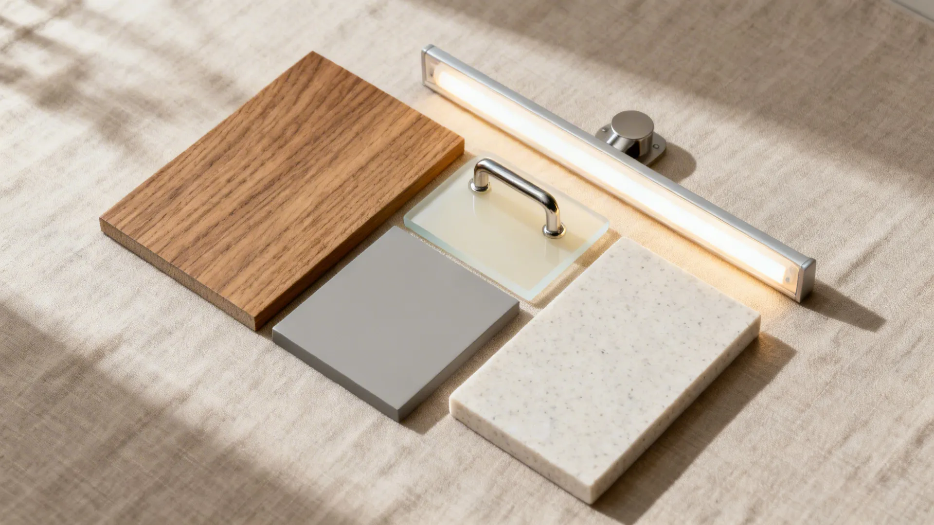 Calming neutrals with soft wood accents