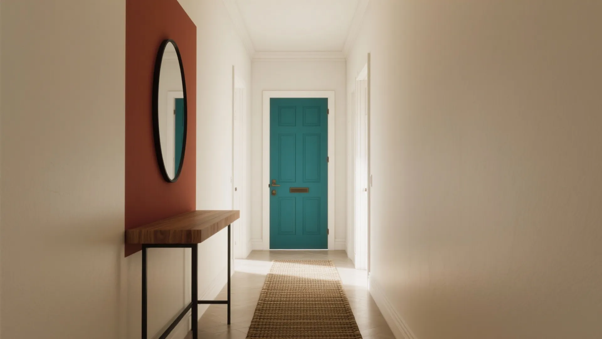 Calming Neutrals with a Statement Color