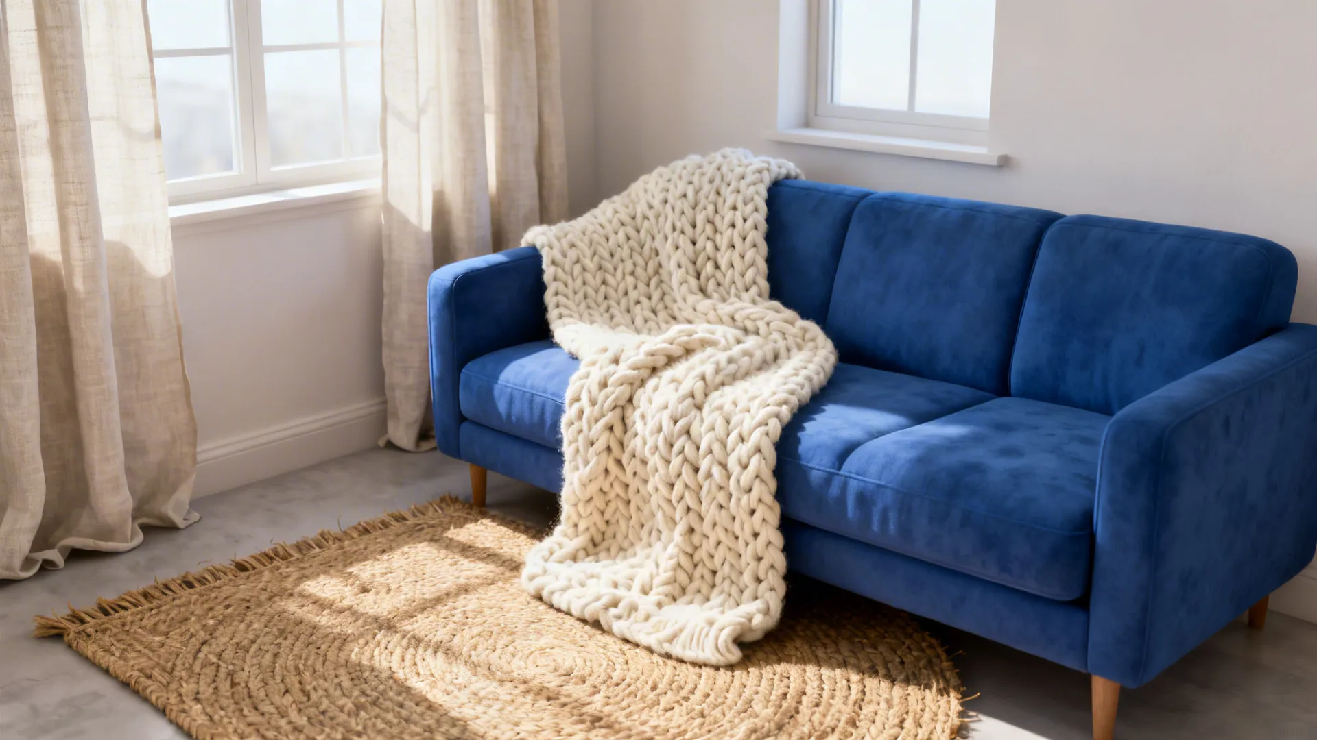 2. Create contrast with soft neutrals and texture