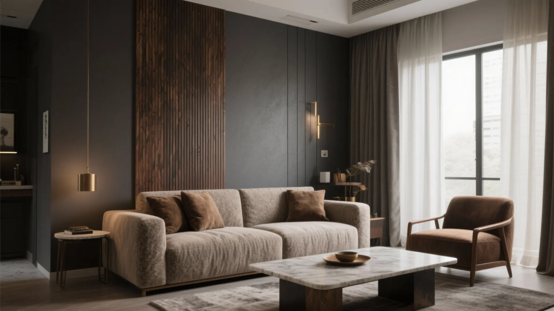 Layered Neutrals With Masculine Texture