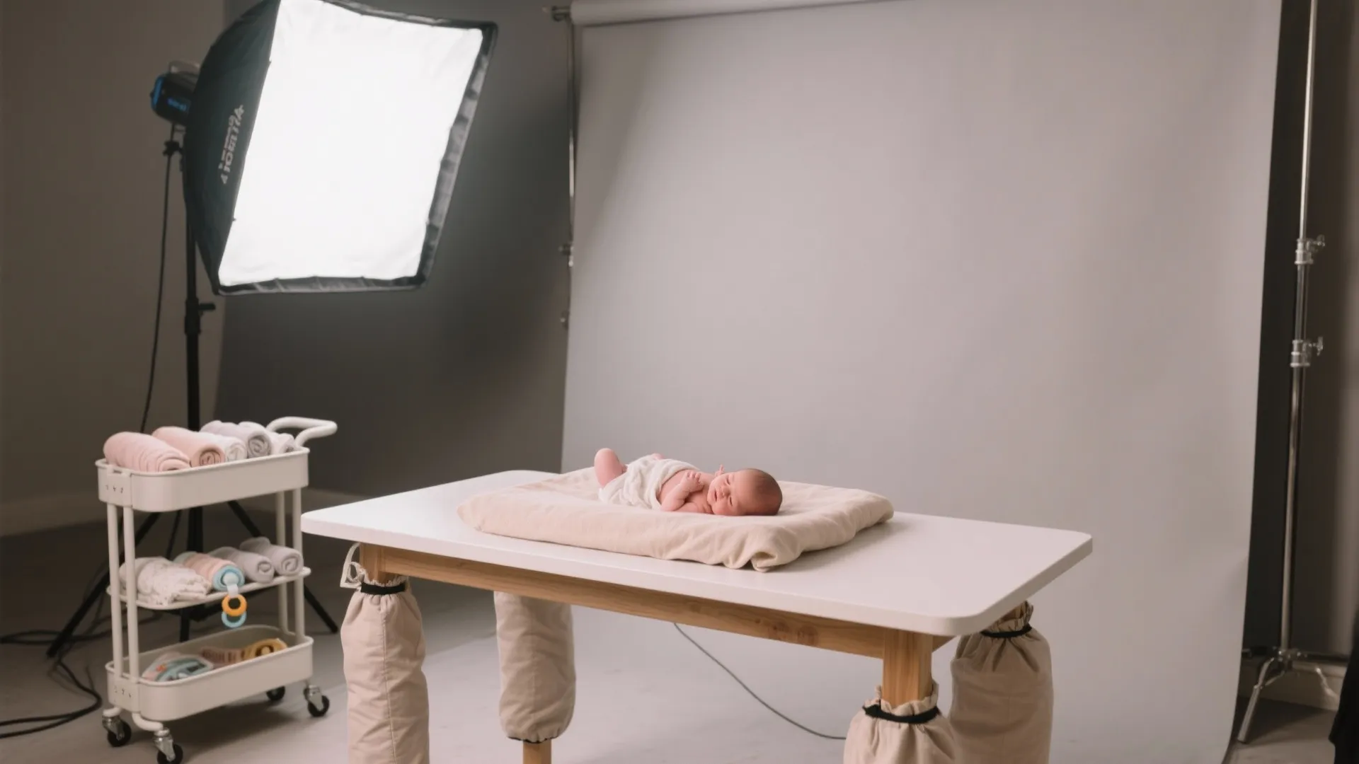 Newborn Posing Table DIY: Create Your Own Photo Studio: 1 Minute to Build a Safe & Stylish Posing Table for Your Baby Photos