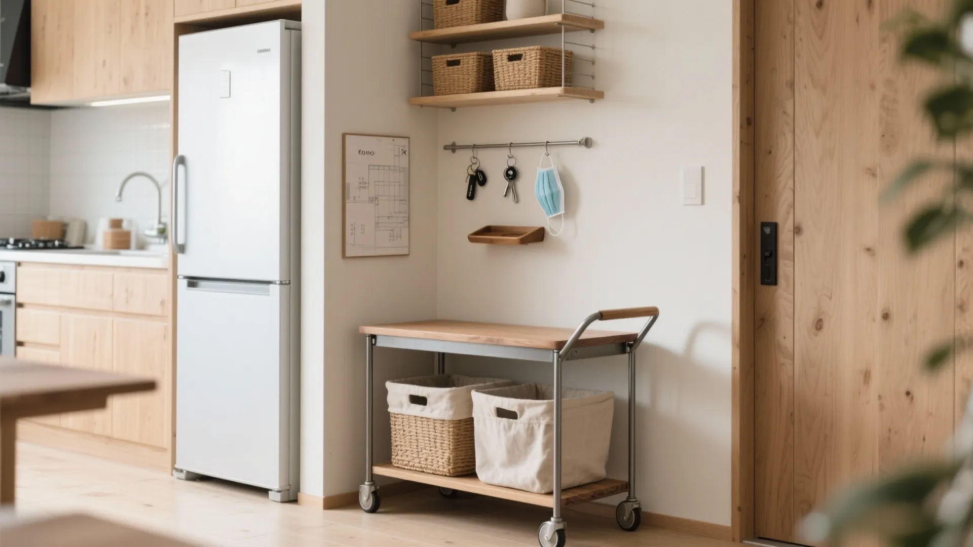 収納は壁厚と隙間を使う：収納技巧で“出し入れ1アクション”を徹底