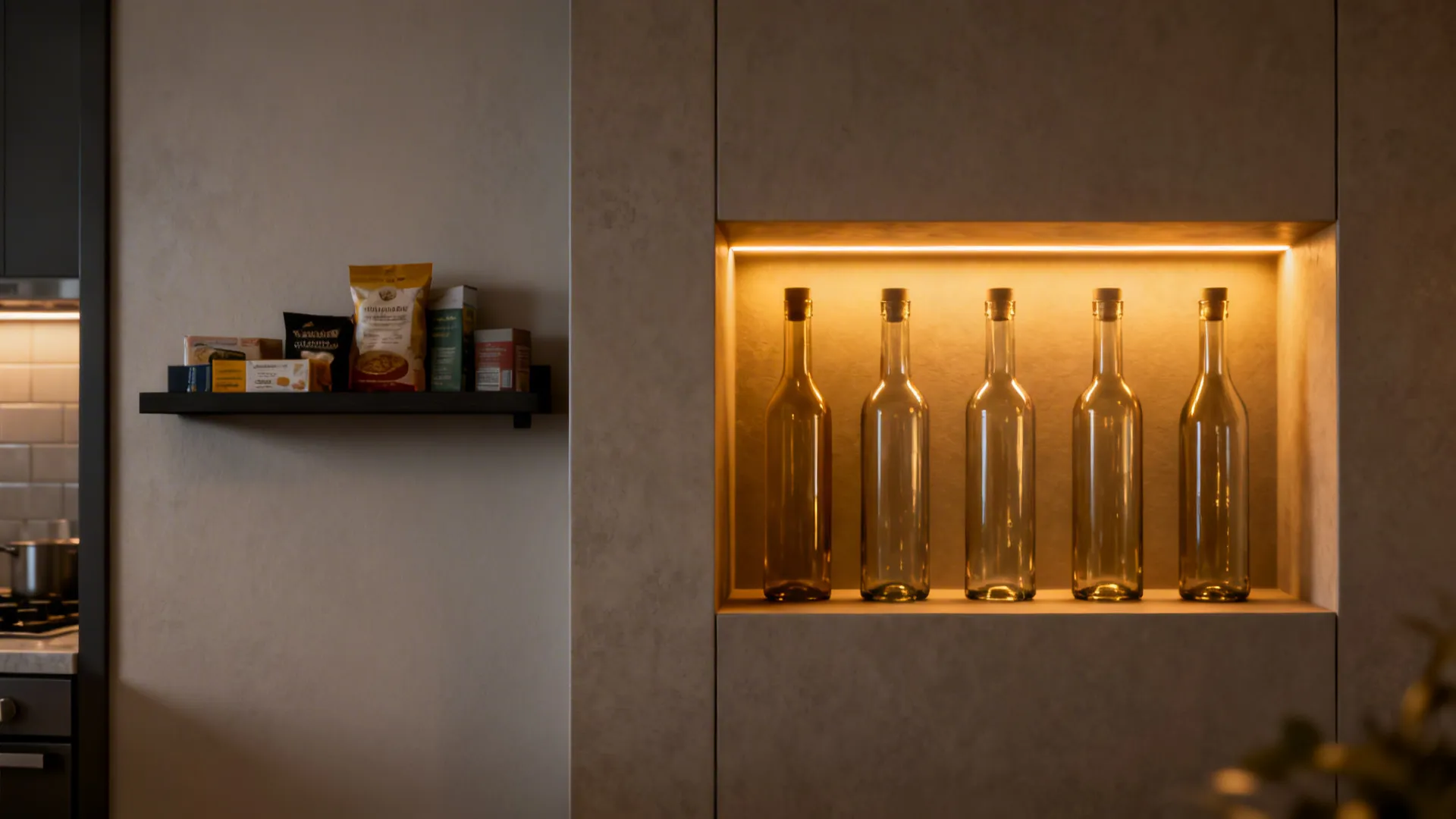 5) Backlit Glass Display for Dry Goods