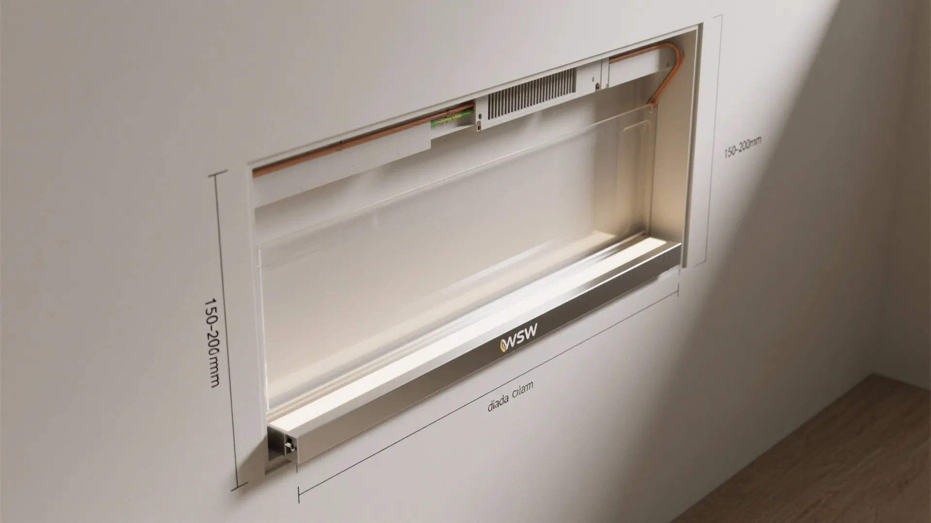 Wall Niches with Backlit Panel