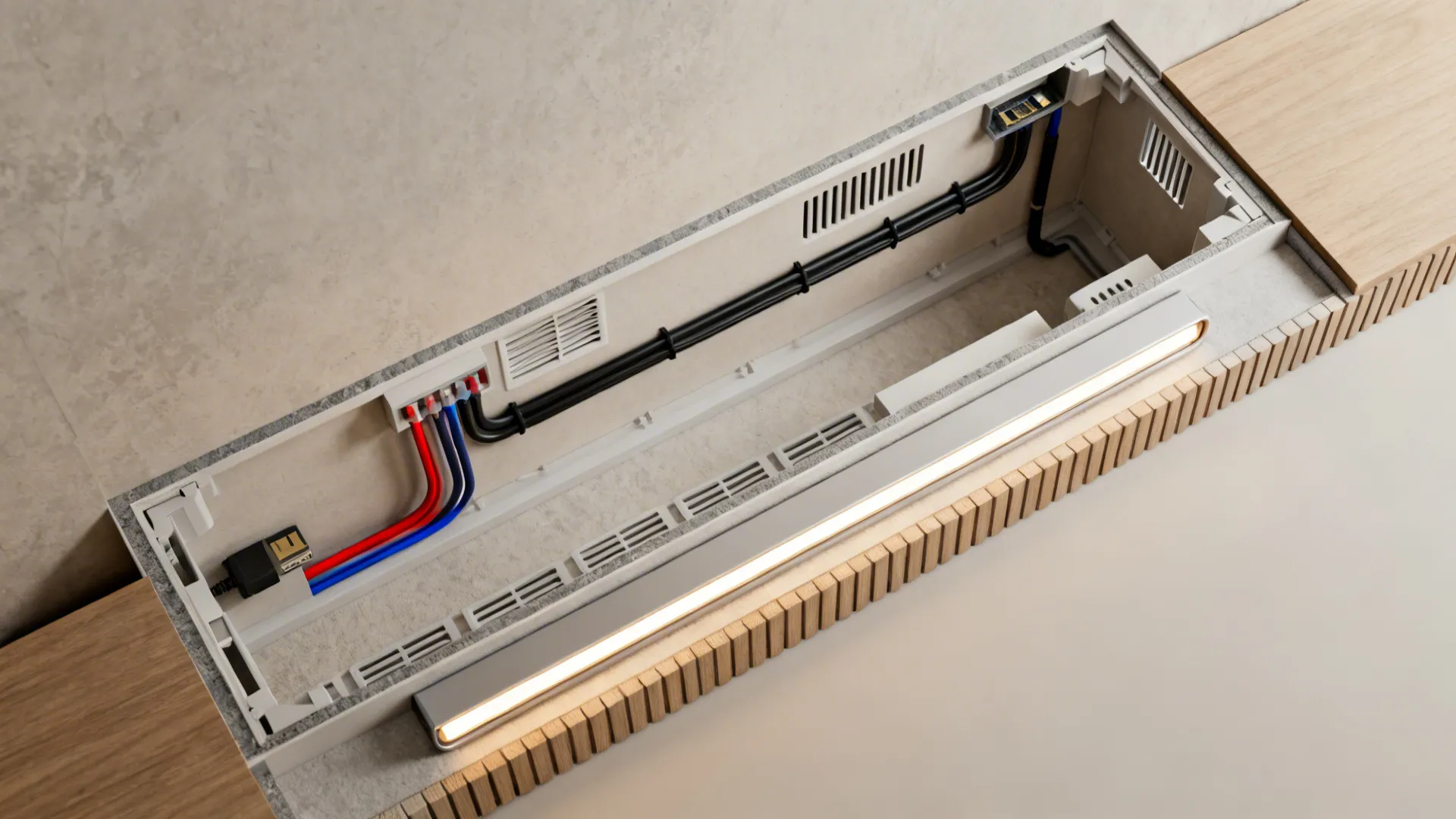 Built-in Niche with Backlighting