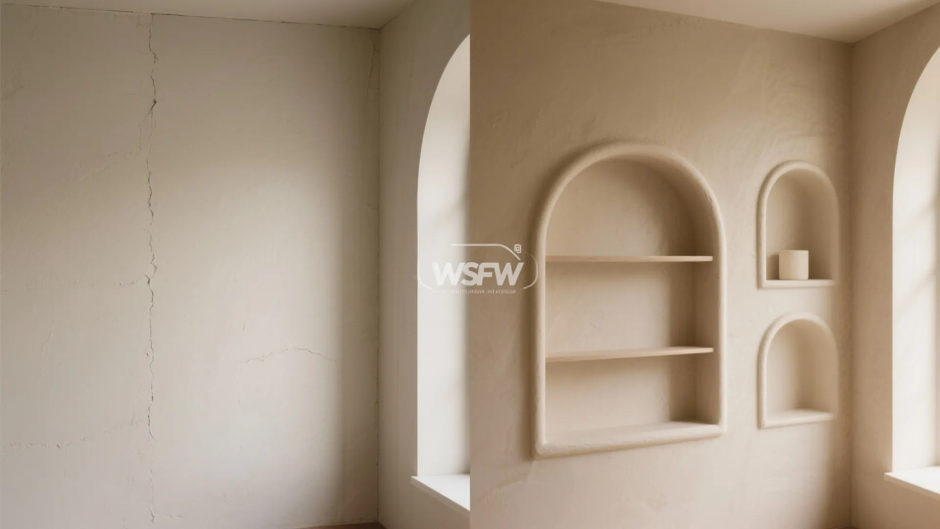 Built‑In Plaster Niches and Slim Shelves