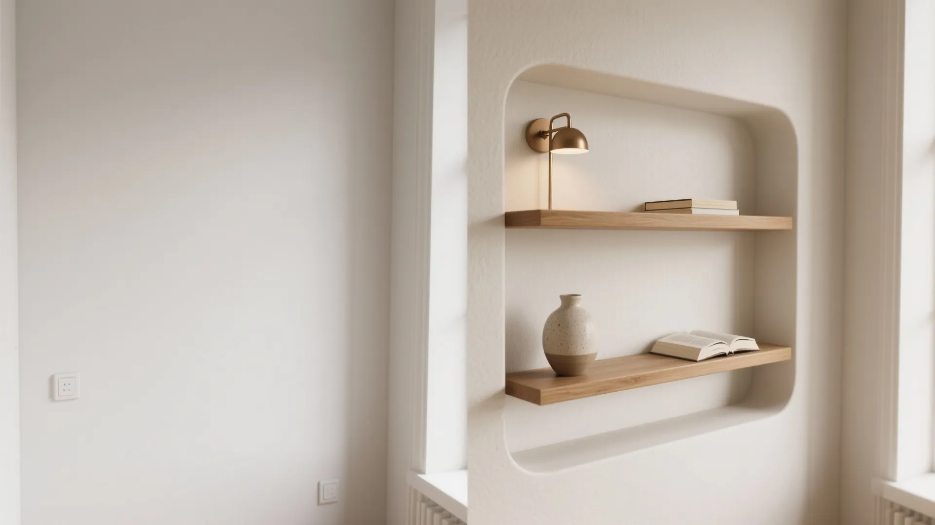 Built-In Niches and Shallow Shelving