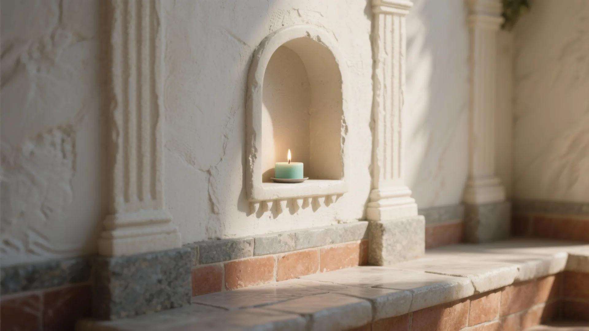 Layered Plinths, Pilasters, and Processional Niches