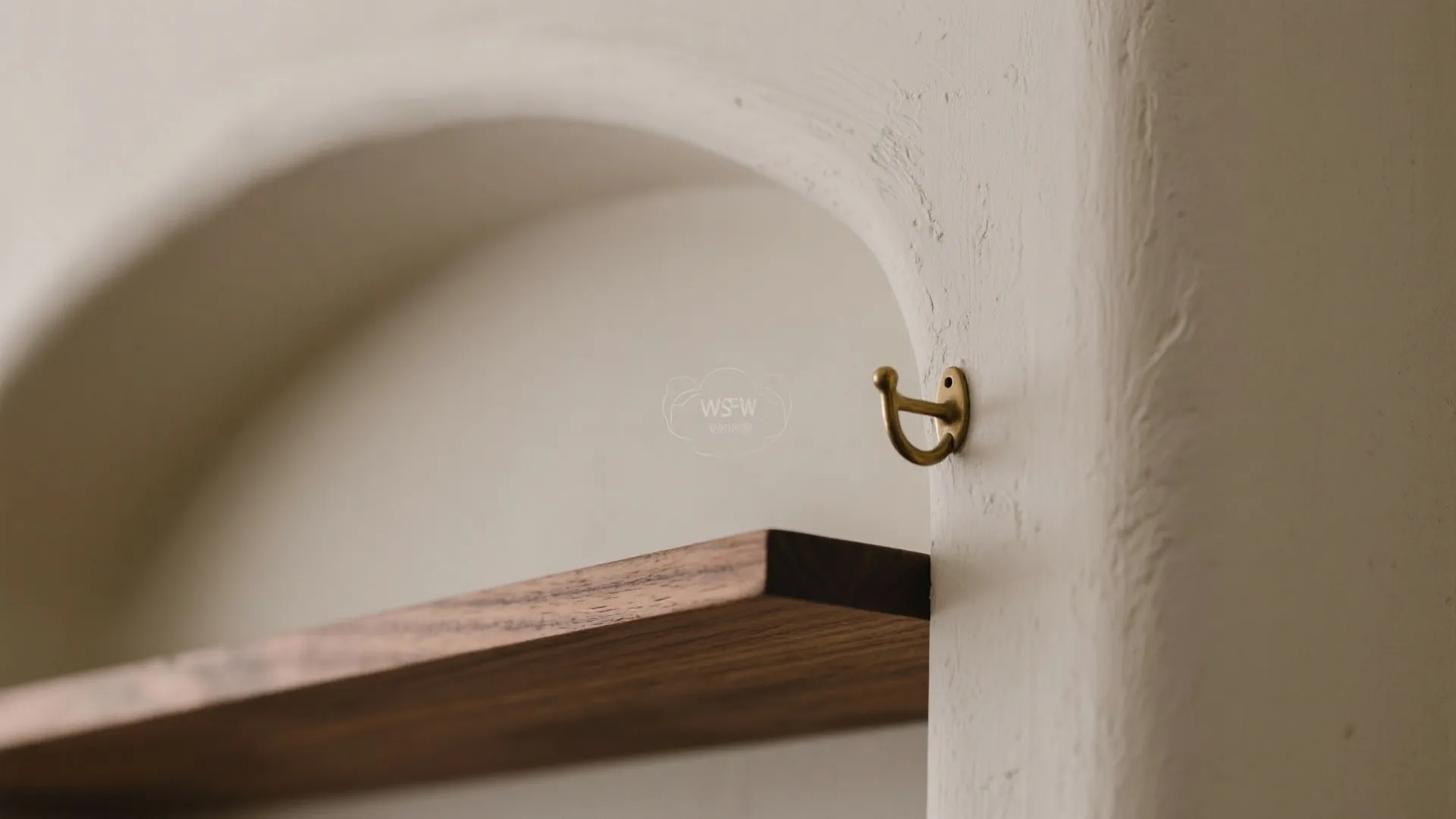 Built-In Arch Niche for Keys, Mail, and a Landing Shelf