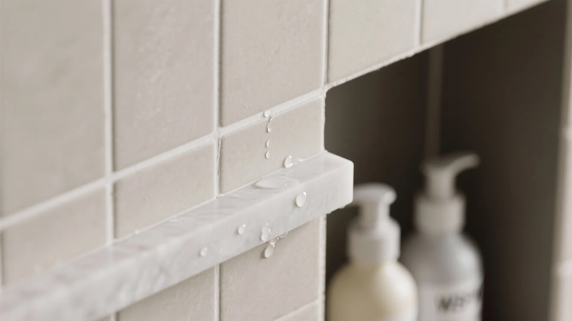 Open-and-closed furniture blends: niche shelves plus concealed bases